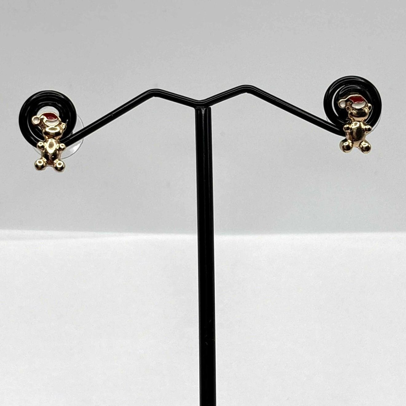 Other Gold Christmas Bear Earrings Size ONE SIZE - 2 Thumbnail