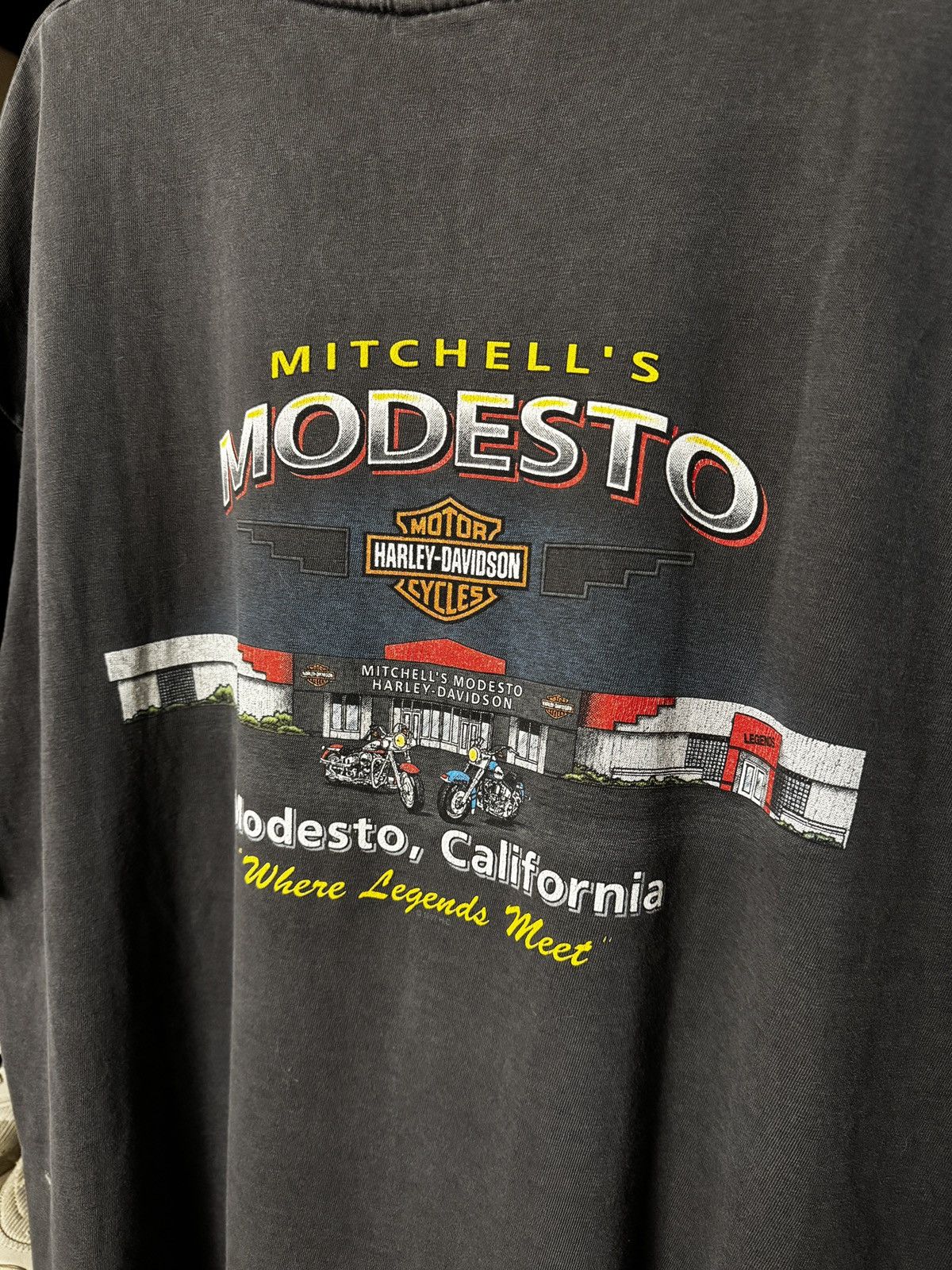 Harley Davidson × Vintage VINTAGE HARLEY DAVIDSON EAGLE ONE WITH THE WIND FADED 1996 Size US XXL / EU 58 / 5 - 8 Thumbnail