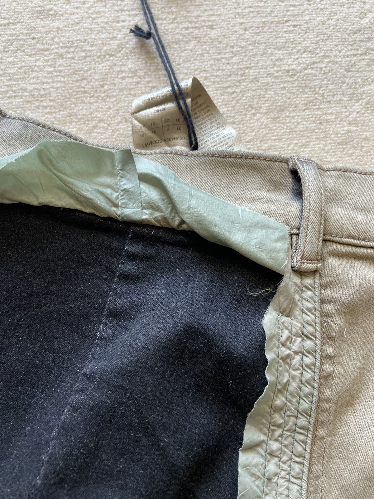 Rick Owens NEW | FW22 STROBE MINERAL PEARL BOLAN BOOTCUT WAXED COMBO 31 Size US 31 - 21 Thumbnail