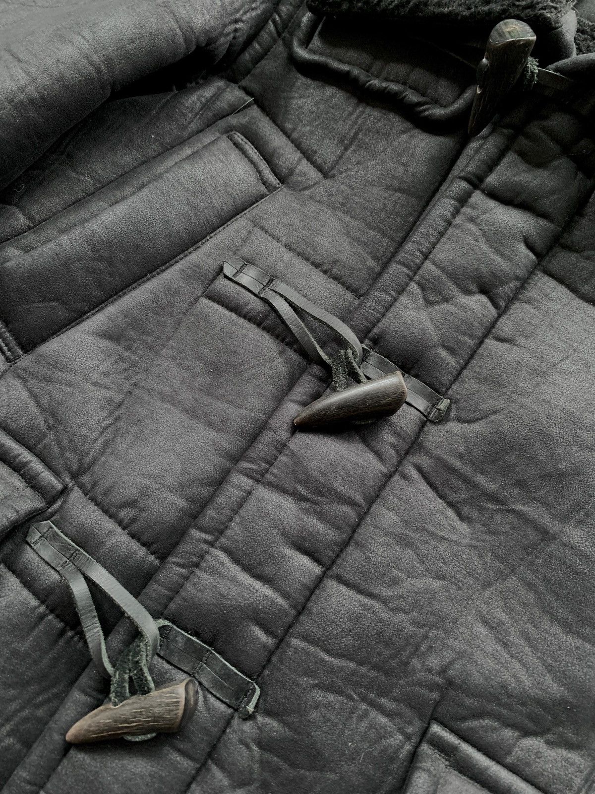 Issey Miyake FREE TAX! Cabane de Zucca PU Leather Sherpa Jacket Size US S / EU 44-46 / 1 - 8 Thumbnail