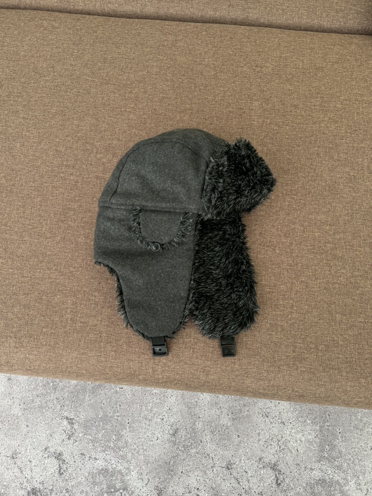 Japanese Brand × Vintage Vintage Y2K fuzzy fur ushanka hat punk Japanese Size ONE SIZE - 2 Thumbnail