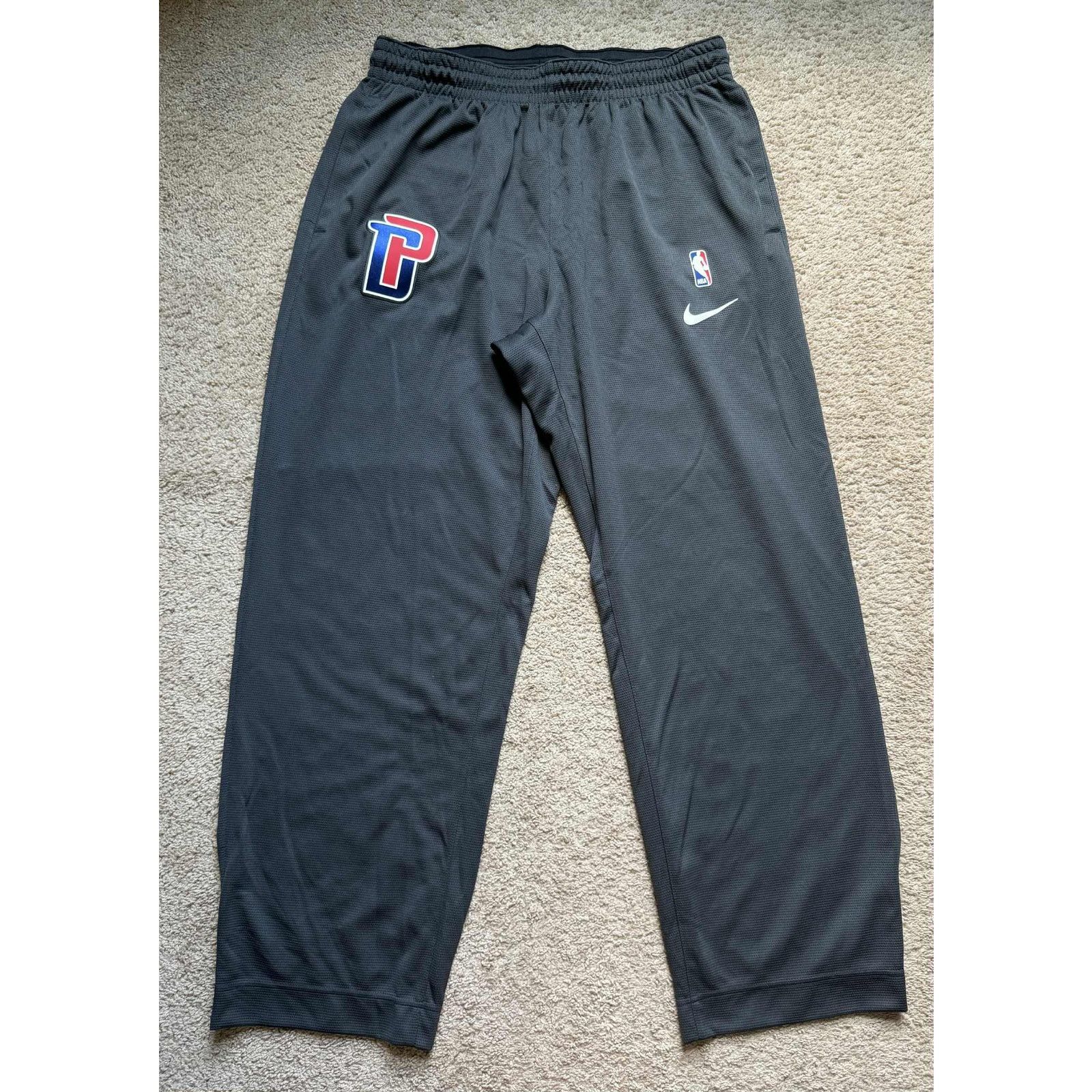 Nike NWT Nike x NBA Dri-Fit Detroit Pistons Basketball Pants XXL Size US 42 / EU 58 - 2 Thumbnail
