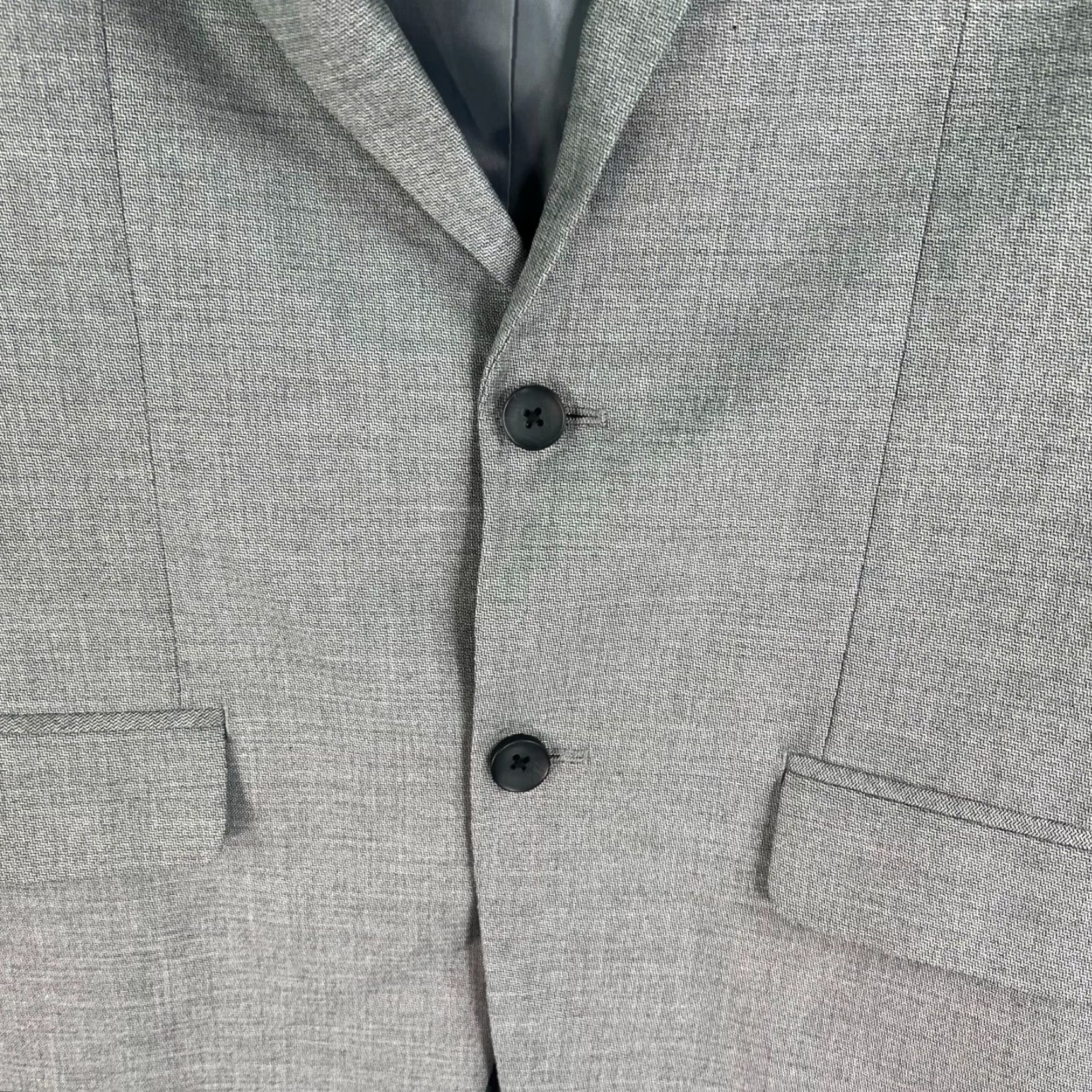 Haggar Haggar J.M. Hagger Joe III Slim Fit Stretch Blazer Mens Size 40 Gray Size 40R - 3 Thumbnail