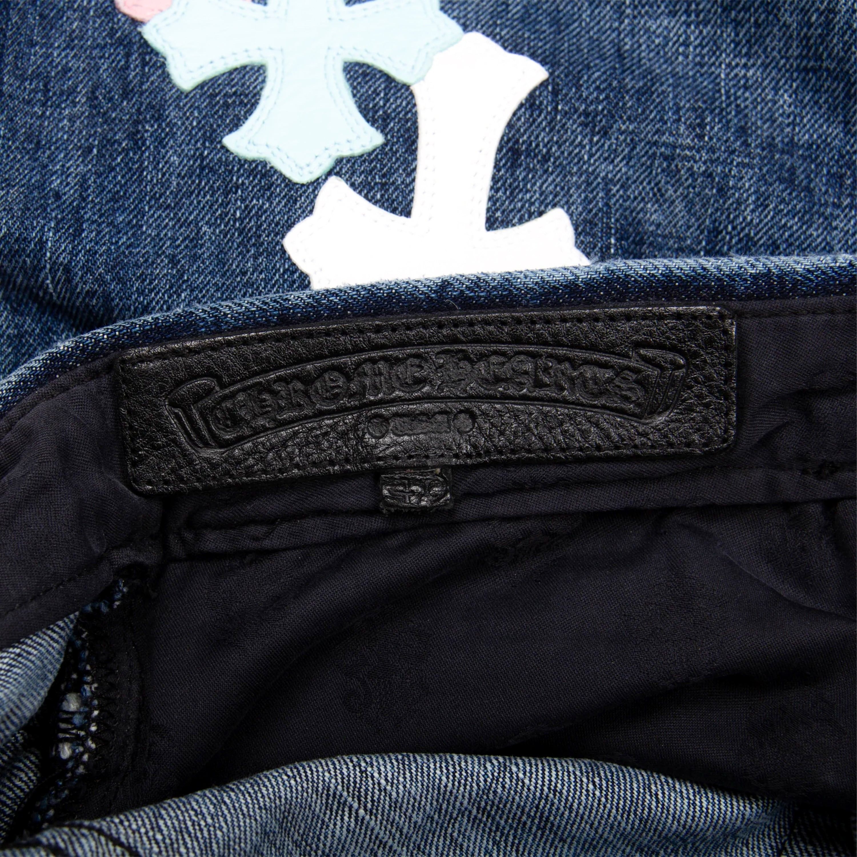 Chrome Hearts CHROME HEARTS COTTON CANDY CROSS PATCH DENIM JEANS 1/1 Size US 40 / EU 56 - 6 Thumbnail