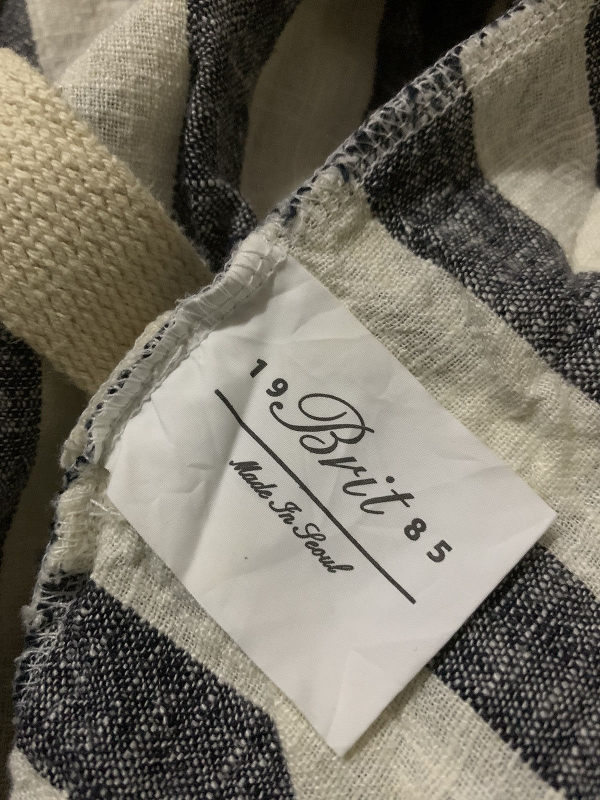 Japanese Brand 💥Vtg Japanese Linen Stripe Jacket Size US L / EU 52-54 / 3 - 7 Thumbnail