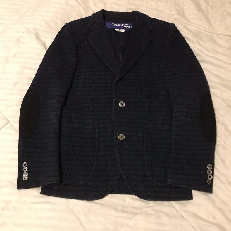 Junya Watanabe Junya Watanabe Striped elbow patch wool jacket Size US XS / EU 42 / 0 - 1 Thumbnail