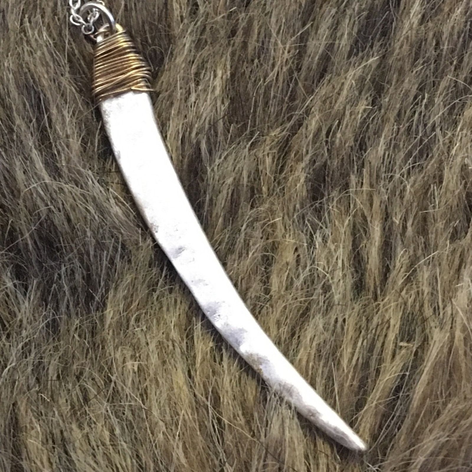 Jewelry Envious hammered wire wrapped dagger necklace Size ONE SIZE - 4 Thumbnail