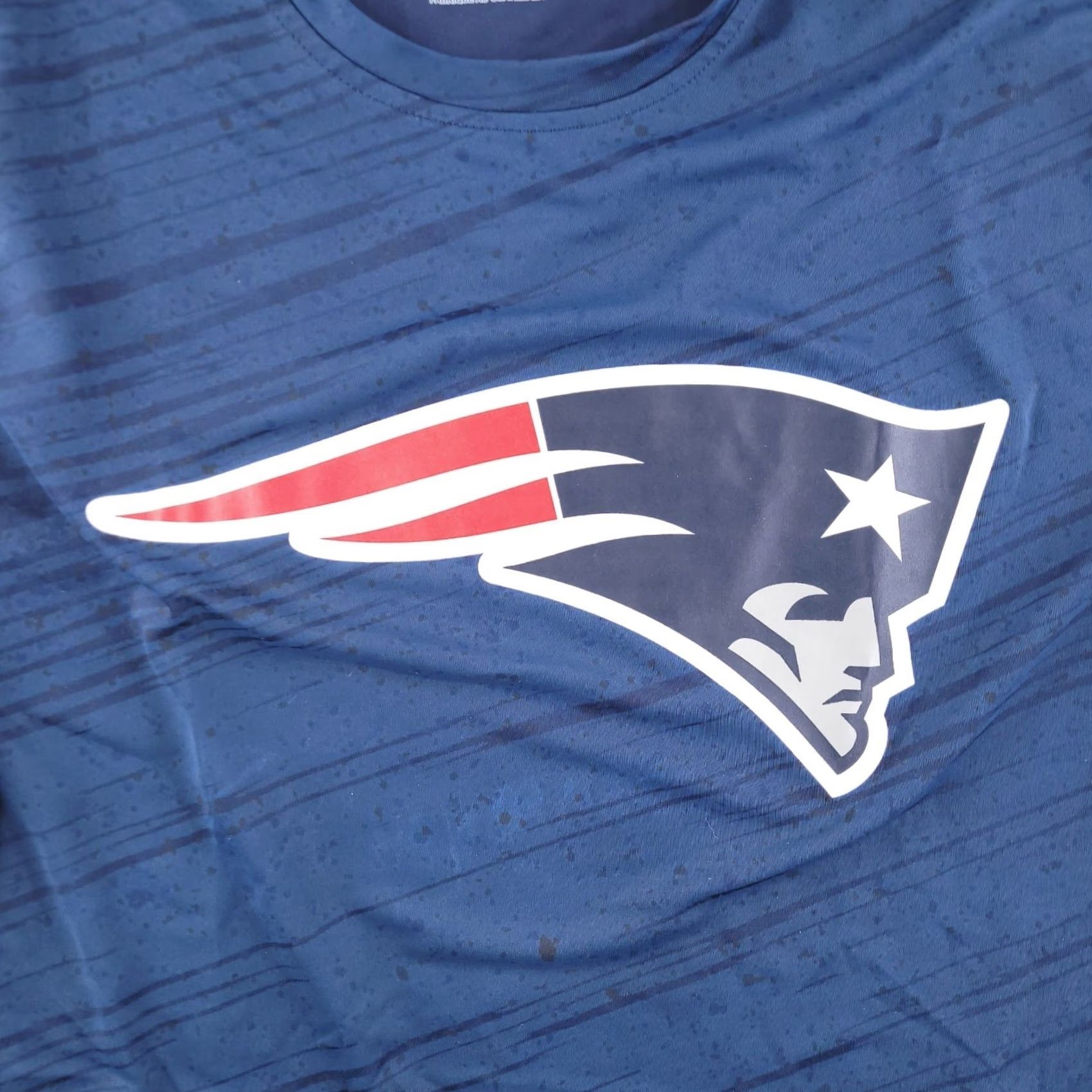 NFL NFL Shirt Mens Large Patriots TX3 Cool Short Sleeve Performance Gym Running Size US L / EU 52-54 / 3 - 2 Thumbnail