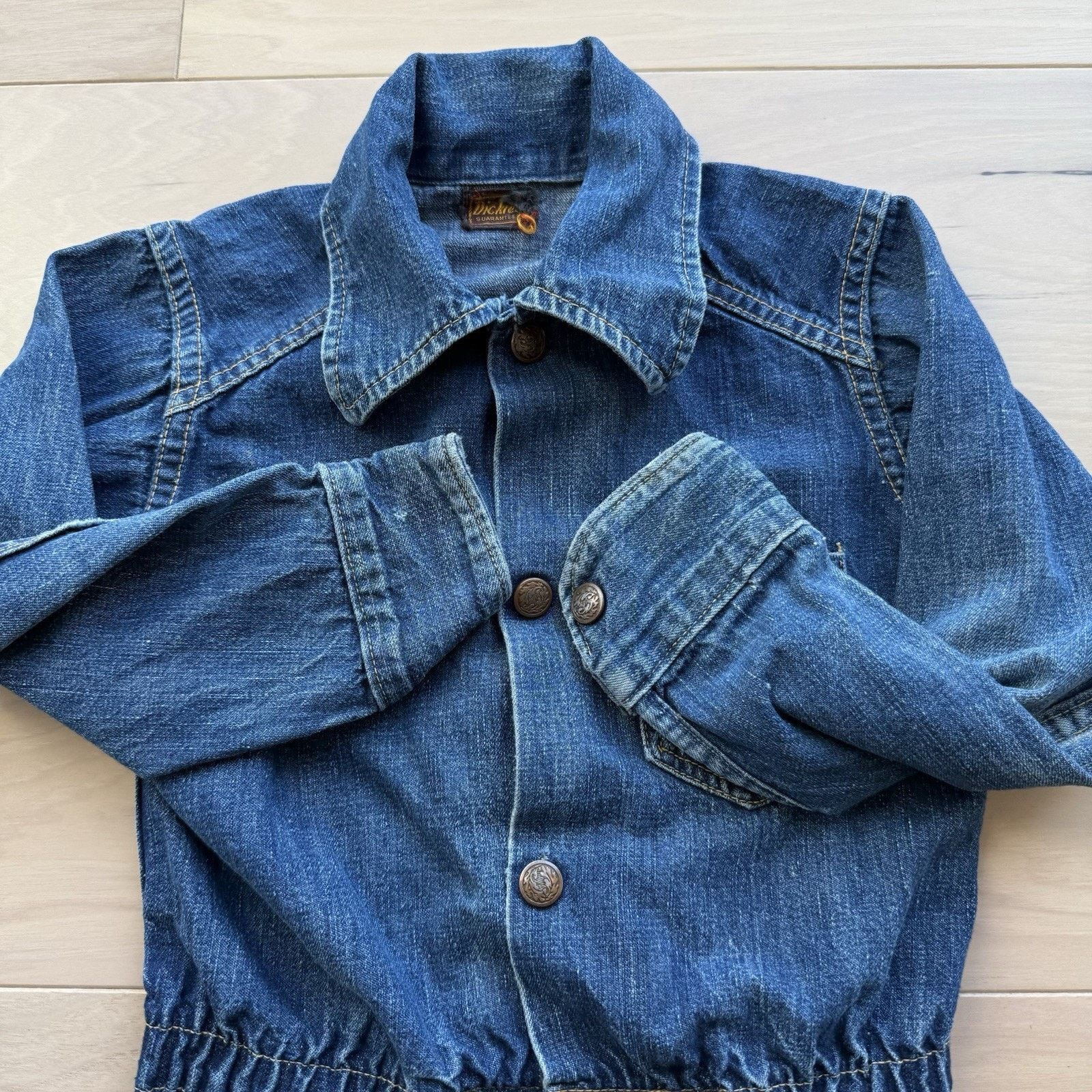 Dickies Vintage Dickies Denim Selvedge Jacket Toddler Small Blue Size US XXS / EU 40 - 4 Thumbnail