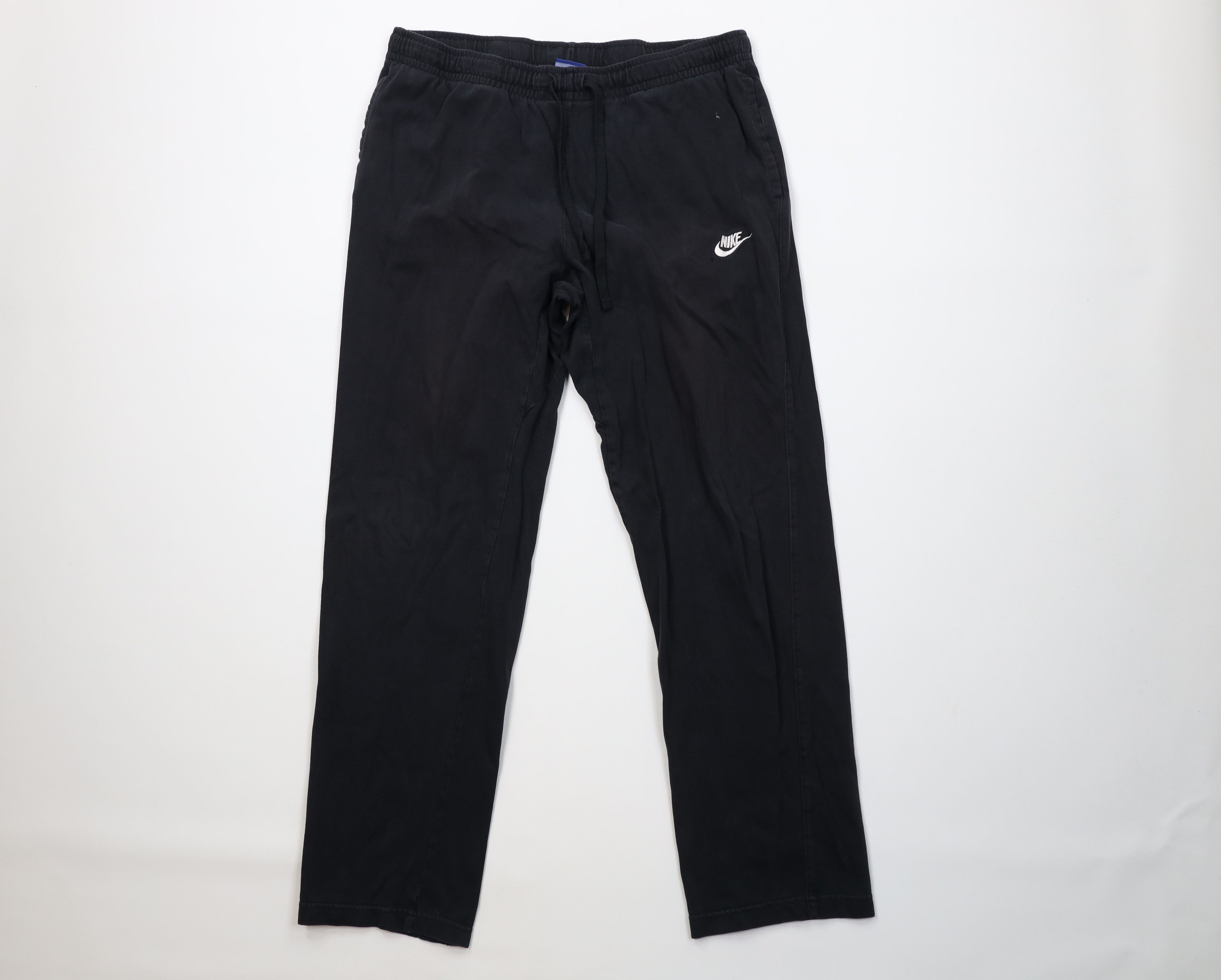 Nike Vintage Y2K Nike Scott Mini Swoosh Sweatpants Black Cotton Size US 38 / EU 54 - 1 Thumbnail