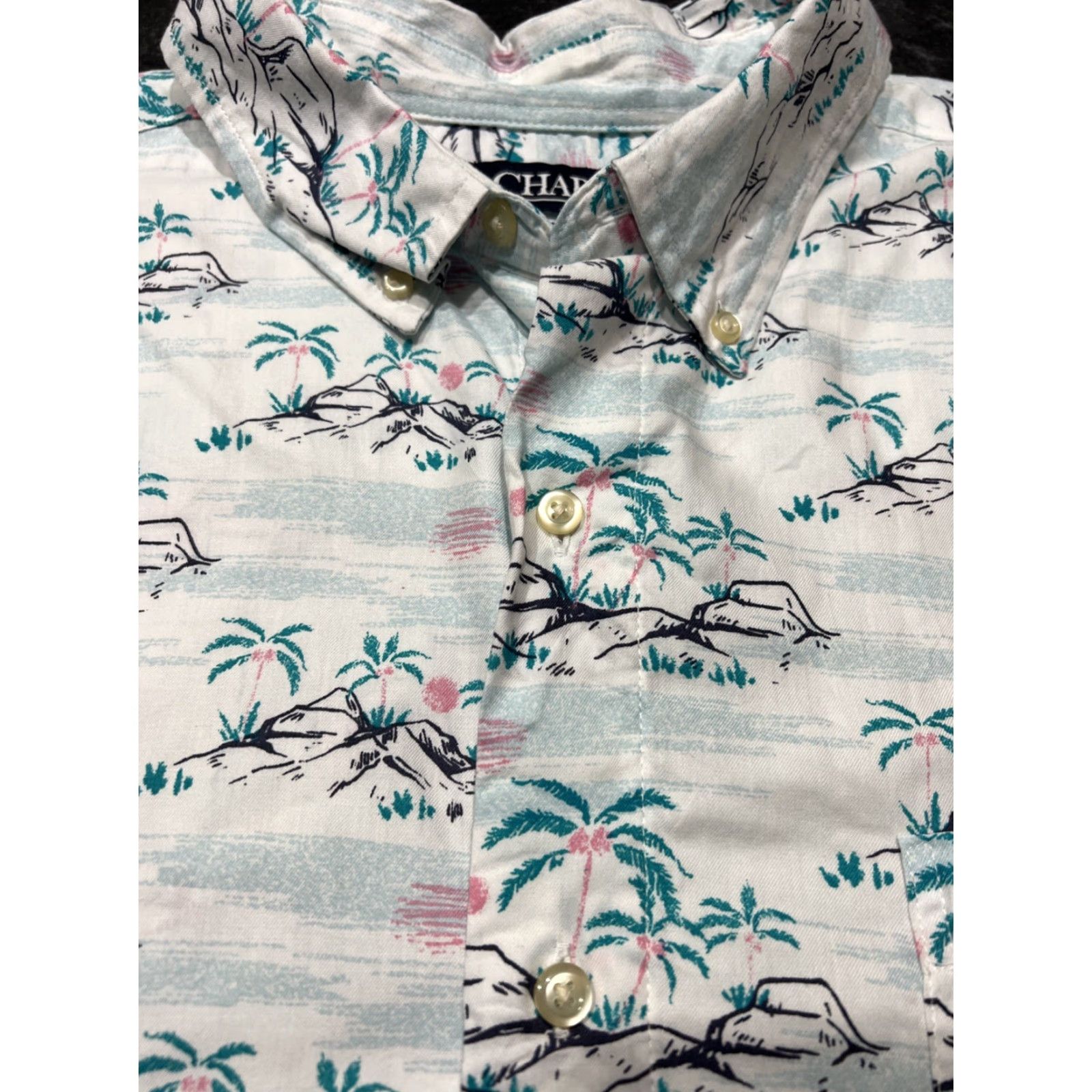 Chaps Chaps Shirt 2XLT S/S Button-Down Hawaiian Floral Red Mens Big & Tall Size US XXL / EU 58 / 5 - 7 Thumbnail