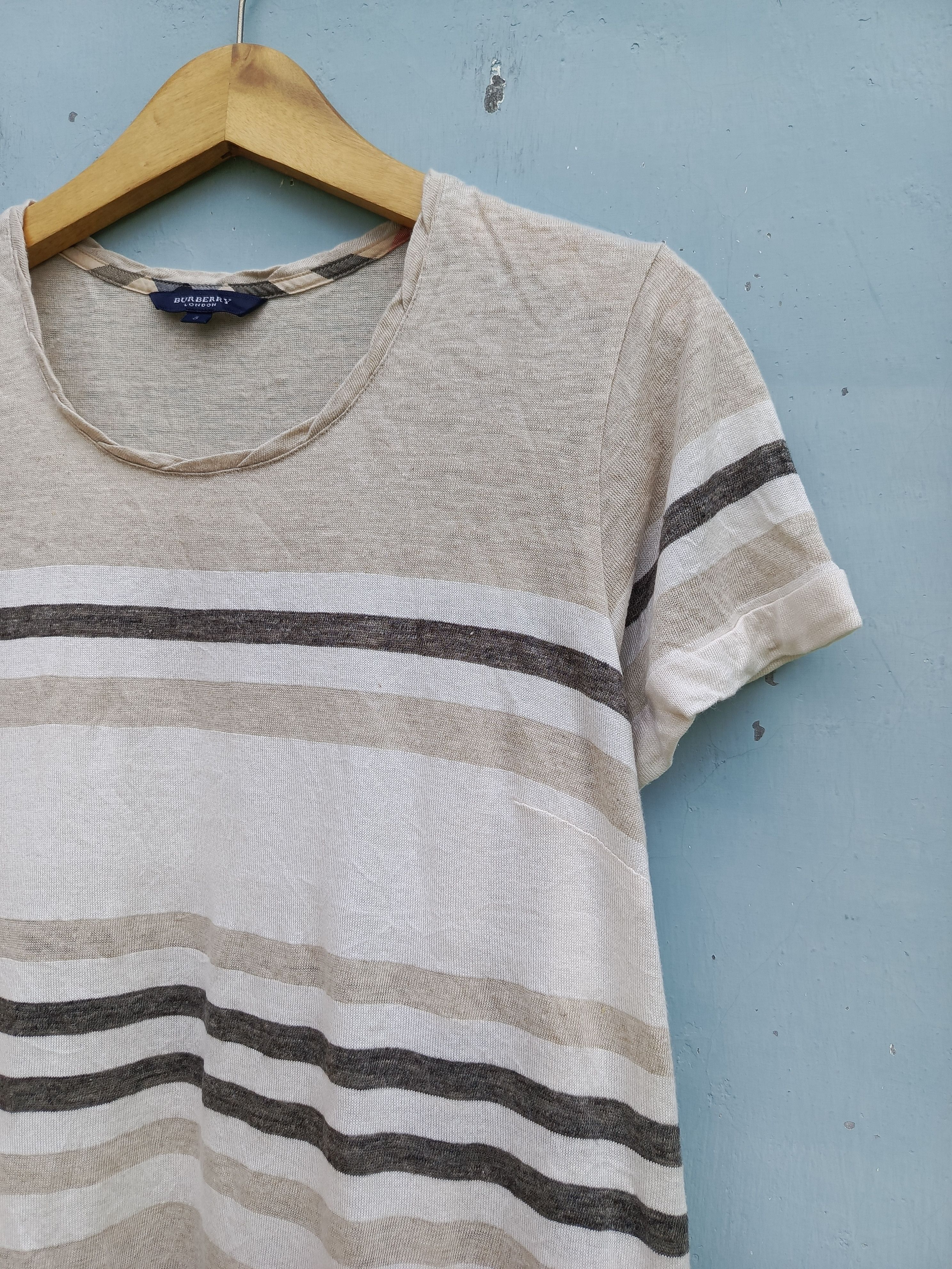 Burberry Burberry strippe short sleeve t-shirts Size L / US 10 / IT 46 - 5 Thumbnail