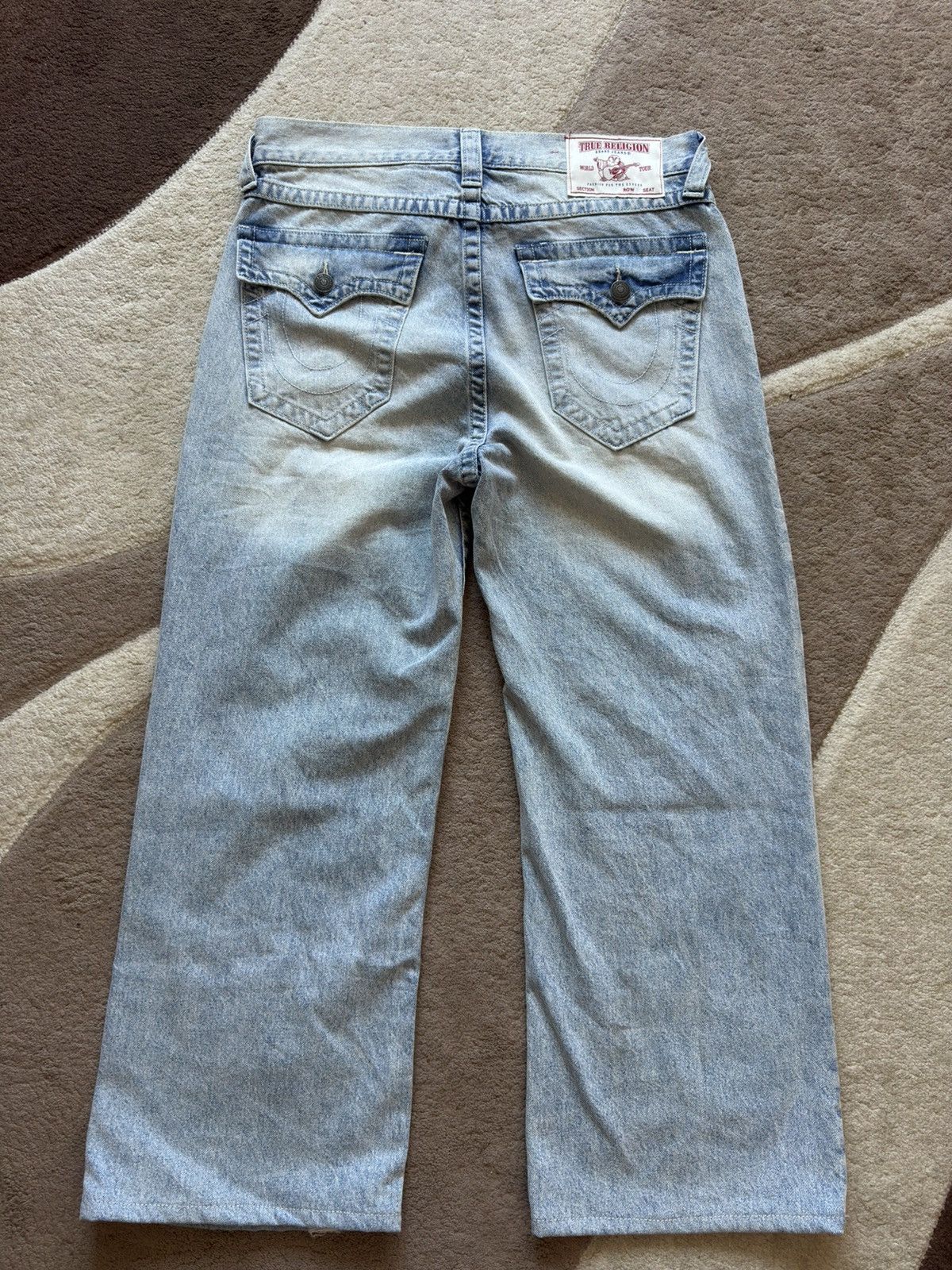 True Religion True Religion Vinny Ultra Baggy Distressed Jeans Washed Blue Size US 32 / EU 48 - 2 Thumbnail
