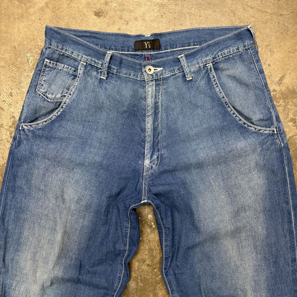 Y's × Yohji Yamamoto Vintage 90s Yohji Y’s For Men Wide Leg Denim Pants Size US 34 / EU 50 - 2 Thumbnail