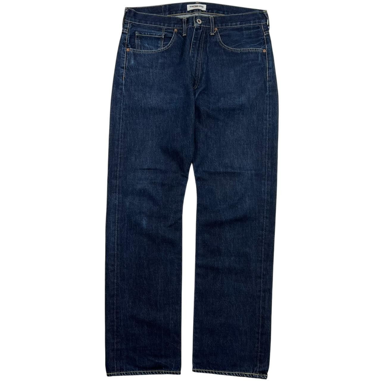 Bape Vintage Bape Embroidered Ape Head Denim Jeans - Waist: 34” Size US 34 / EU 50 - 2 Thumbnail