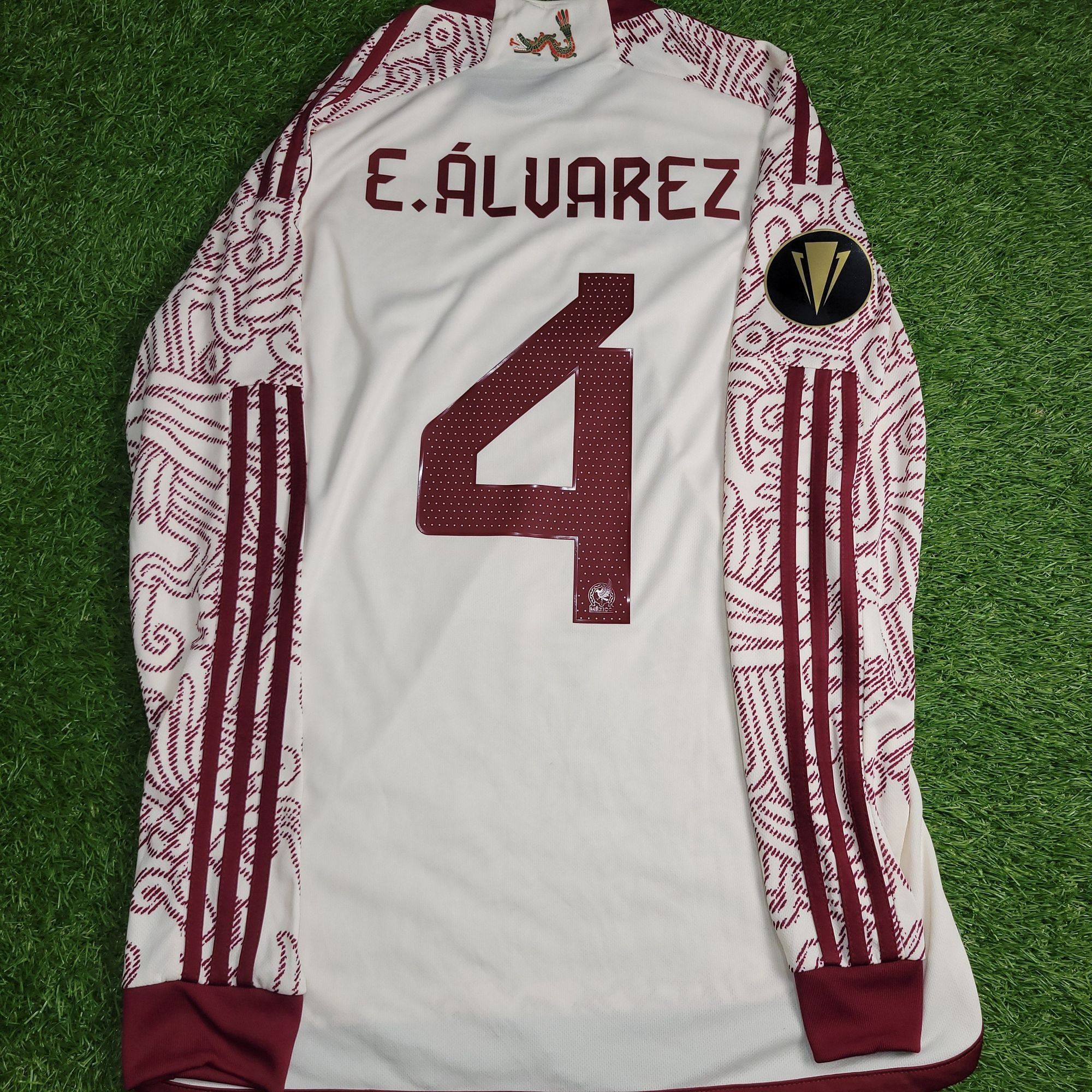 Adidas Alvarez Mexico 2022 2023 GOLD CUP Away Soccer Jersey M Size US M / EU 48-50 / 2 - 2 Thumbnail