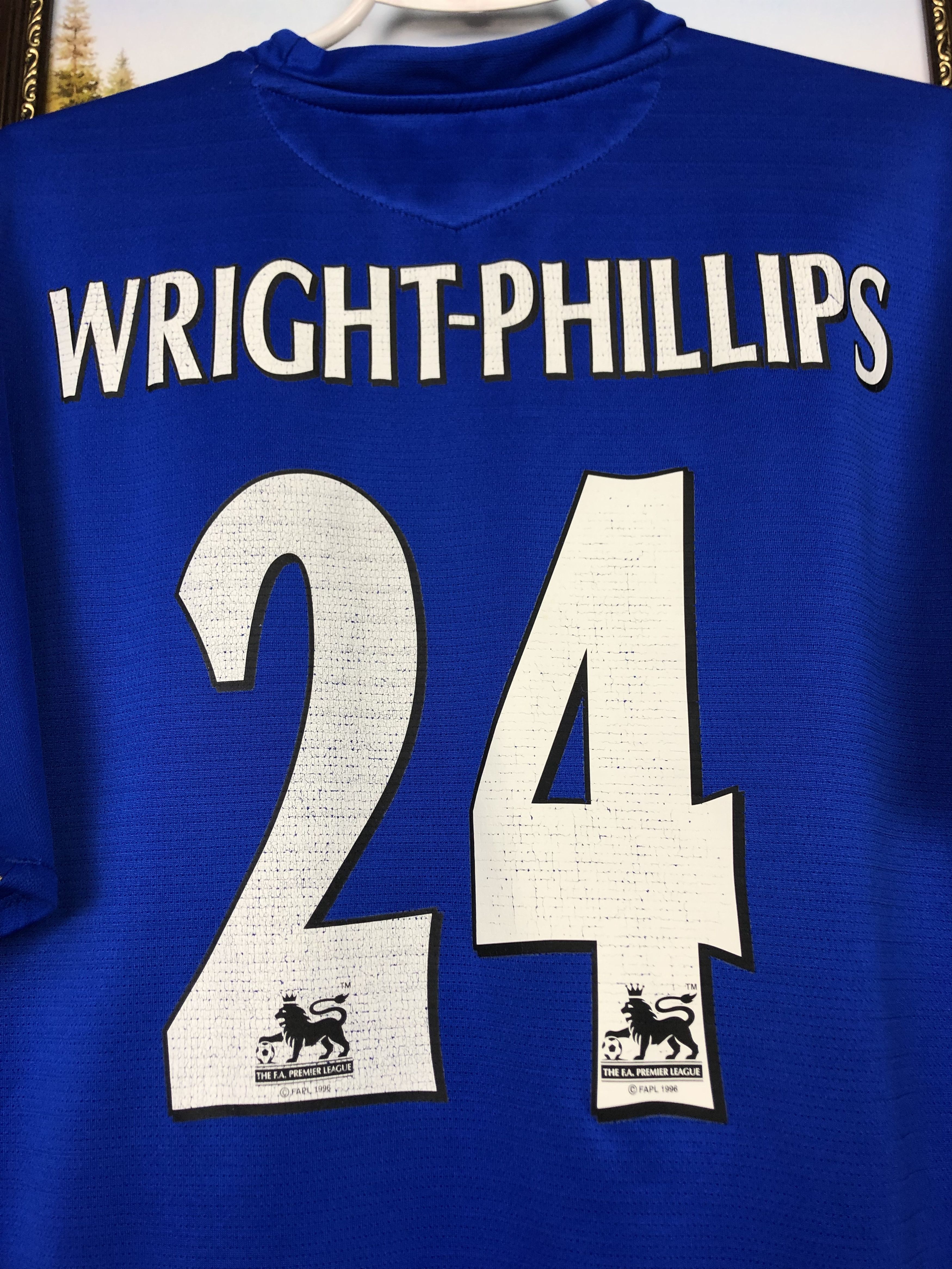 Umbro Chelsea football shirt 2005 #24 Wright-Phillips Umbro Tee Size US L / EU 52-54 / 3 - 2 Thumbnail