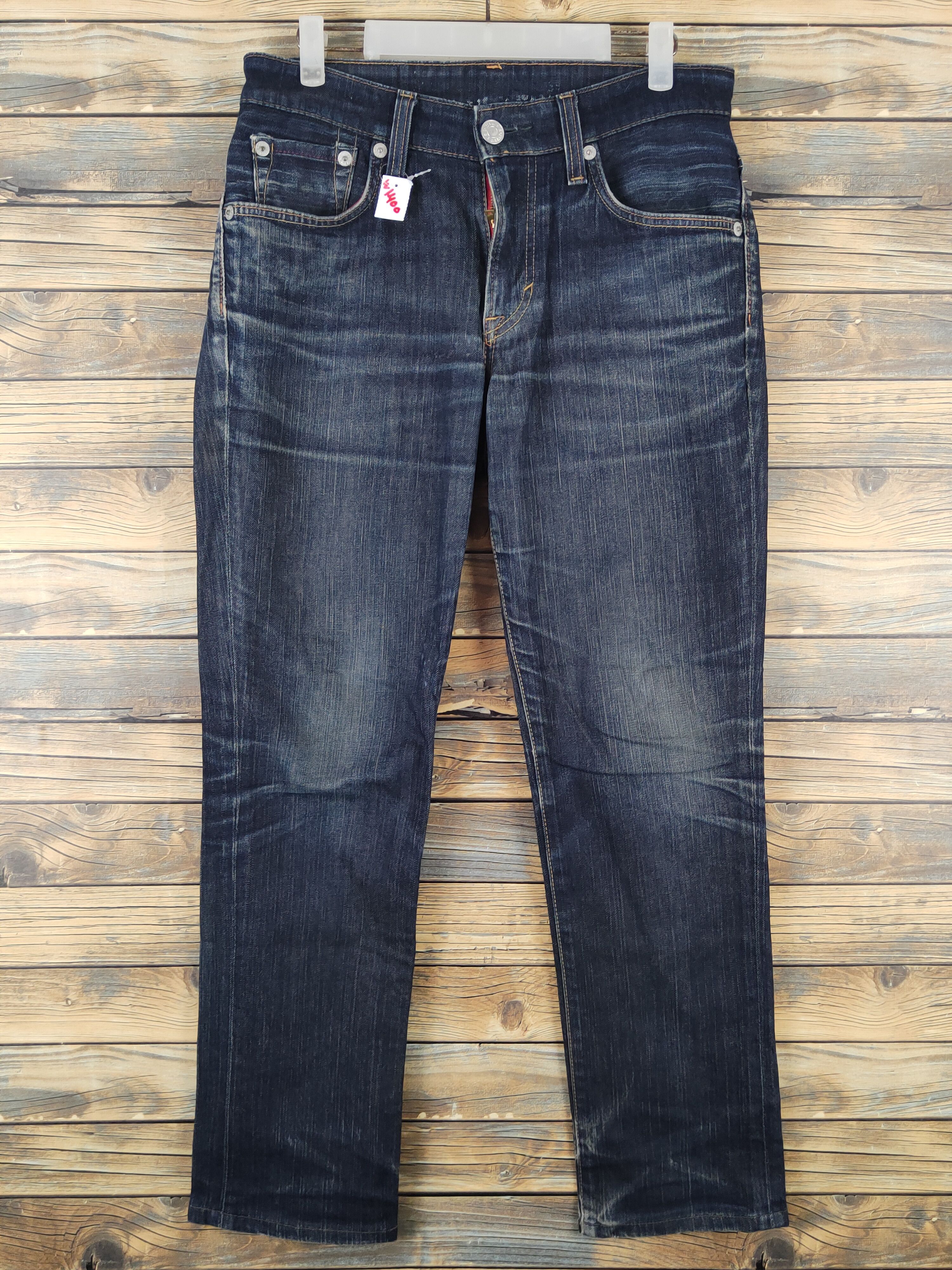Edwin Edwin Dark Blue Distressed Ripped denim Jeans #W1400 Size US 31 - 1 Thumbnail
