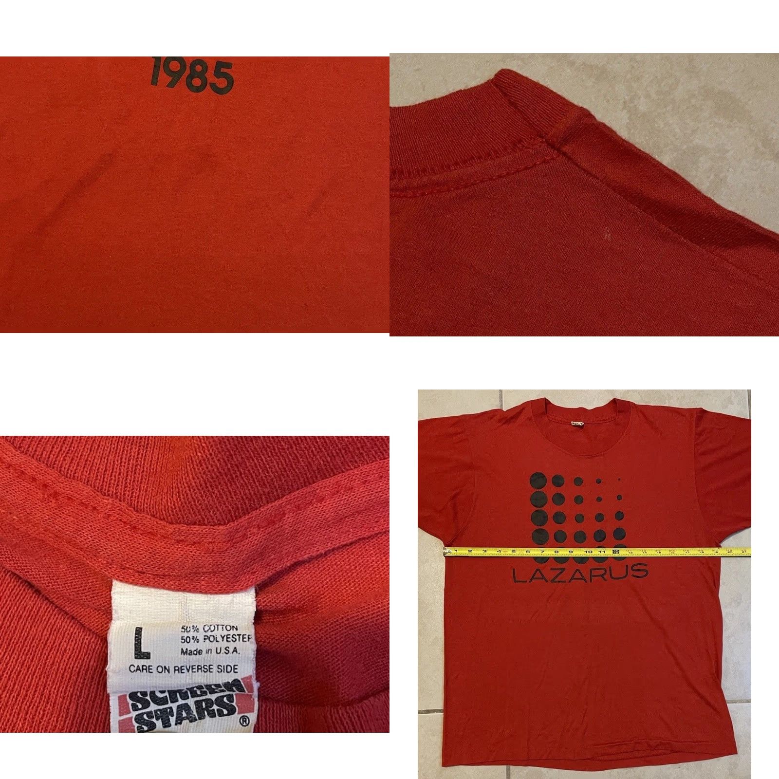 Vintage VINTAGE Lazarus Department Store Faded Shirt S Columbus Ohio Mall 80s 70s Grunge Single Stitch Red Graphic Tee Mens Boys XS XS? Size US S / EU 44-46 / 1 - 8 Thumbnail