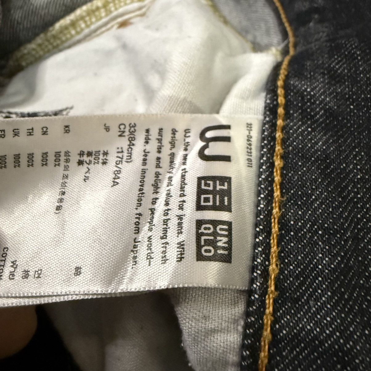 Undercover × Uniqlo 🔥🇯🇵 Vintage 90s Black Jeans Uniqlo UJ S002 Size US 33 - 15 Thumbnail