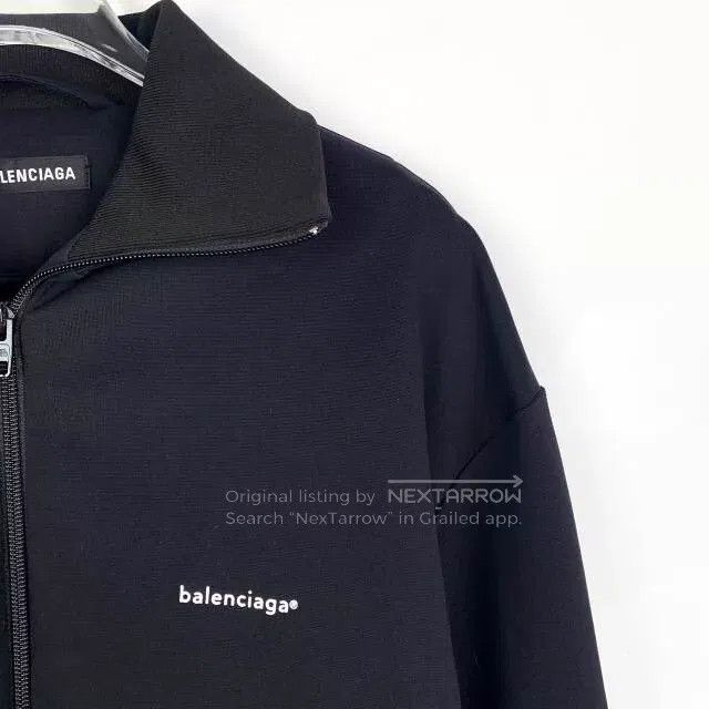 Balenciaga Balenciaga Logo Letter Printed Collar Black Zipper Jacket Size US S / EU 44-46 / 1 - 3 Thumbnail