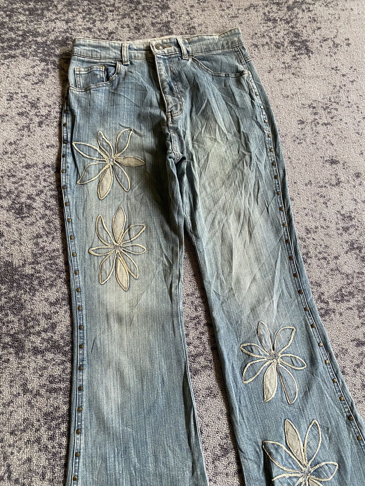 Hysteric Glamour × If Six Was Nine × Japanese Brand Y2k Live claire ifsixwasnine flare jeans Size 29" - 2 Thumbnail