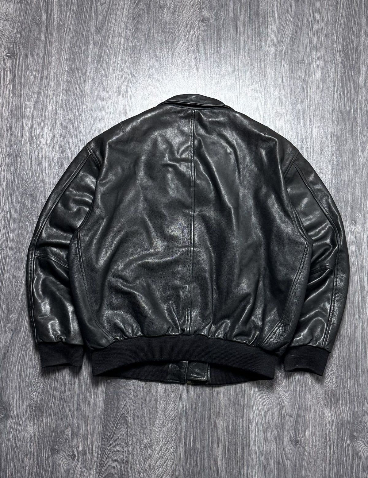 90s RED SKINS leather bomber jacket 短丈 Washington Redskins 90s