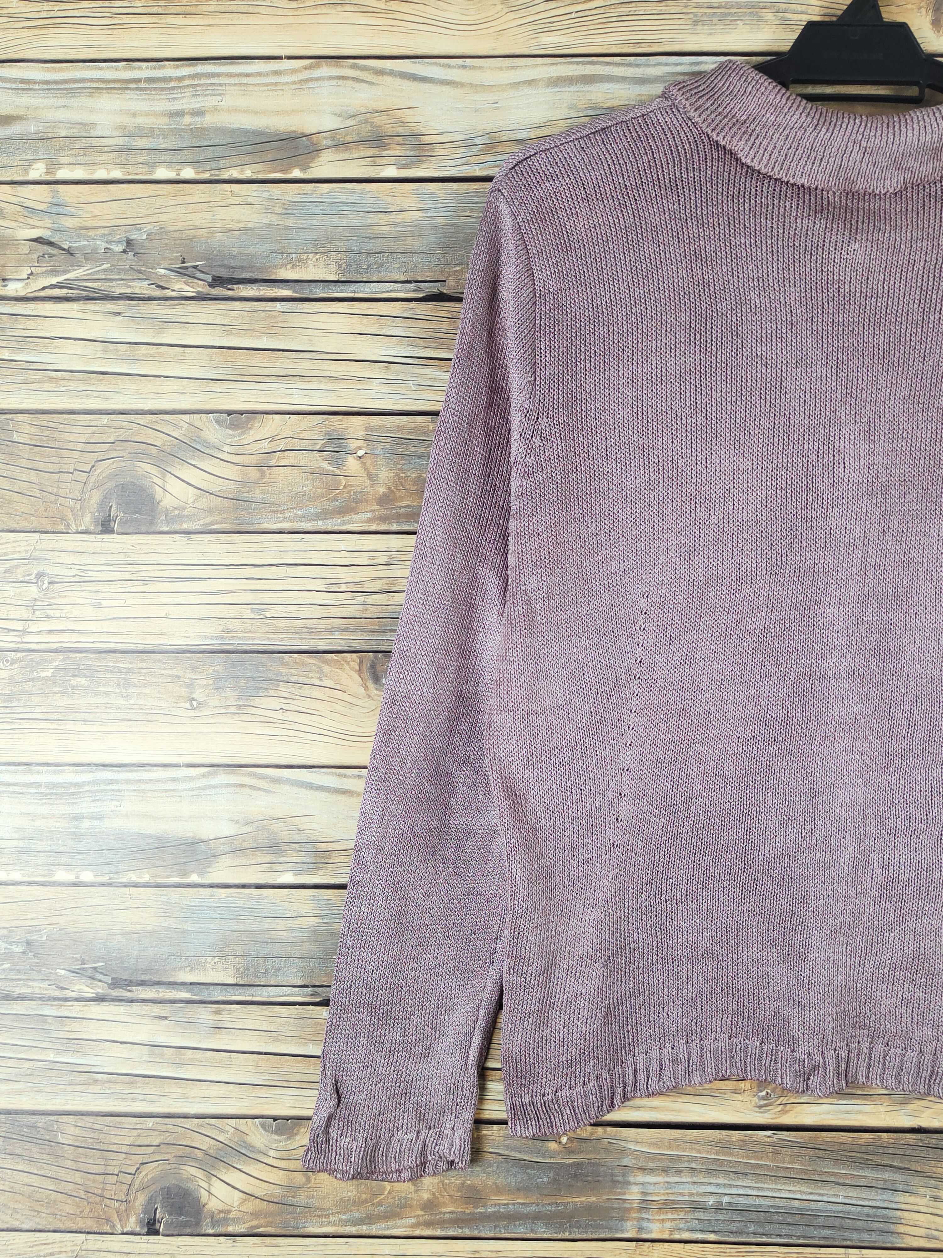 Vintage Macos Purple Knitwear Cardigan #W1637 Size M / US 6-8 / IT 42-44 - 8 Thumbnail