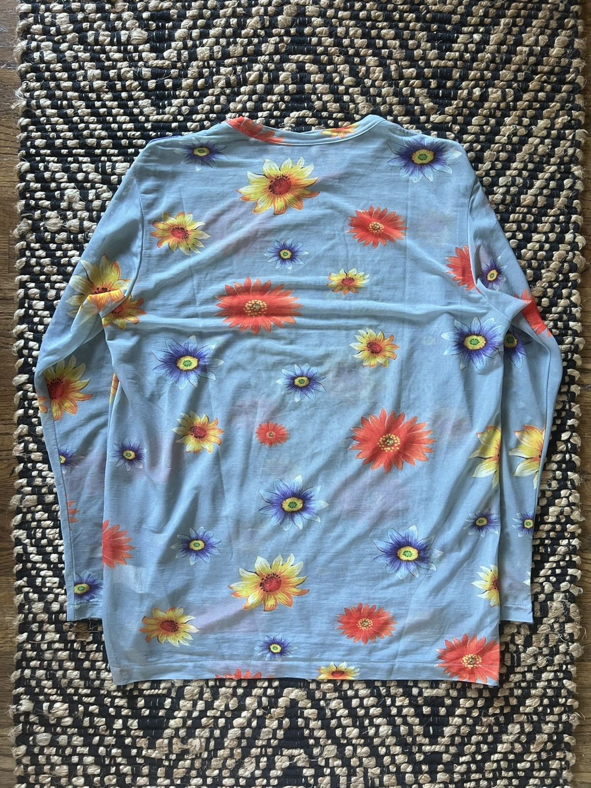 Yohji Yamamoto Yohji Yamamoto Pour Homme SS02 Floral Mesh Long Sleeve Shirt Size US L / EU 52-54 / 3 - 3 Thumbnail