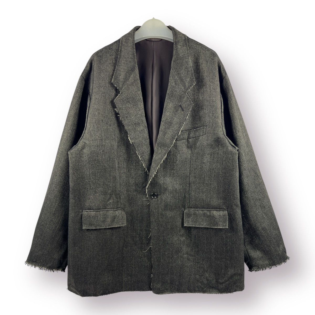 Beams Plus 🔥 Herringbone Trashed Design Beams Japan OverCoat - L Size US L / EU 52-54 / 3 - 1 Thumbnail