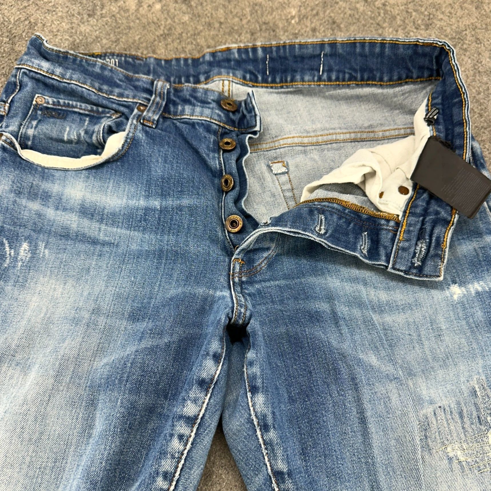 G-Star G-Star 3301 Jeans Mens 32x32 Blue Button Fly 3D Tapered Regular Stretch Medium Wash Denim pants Size US 32 / EU 48 - 2 Thumbnail
