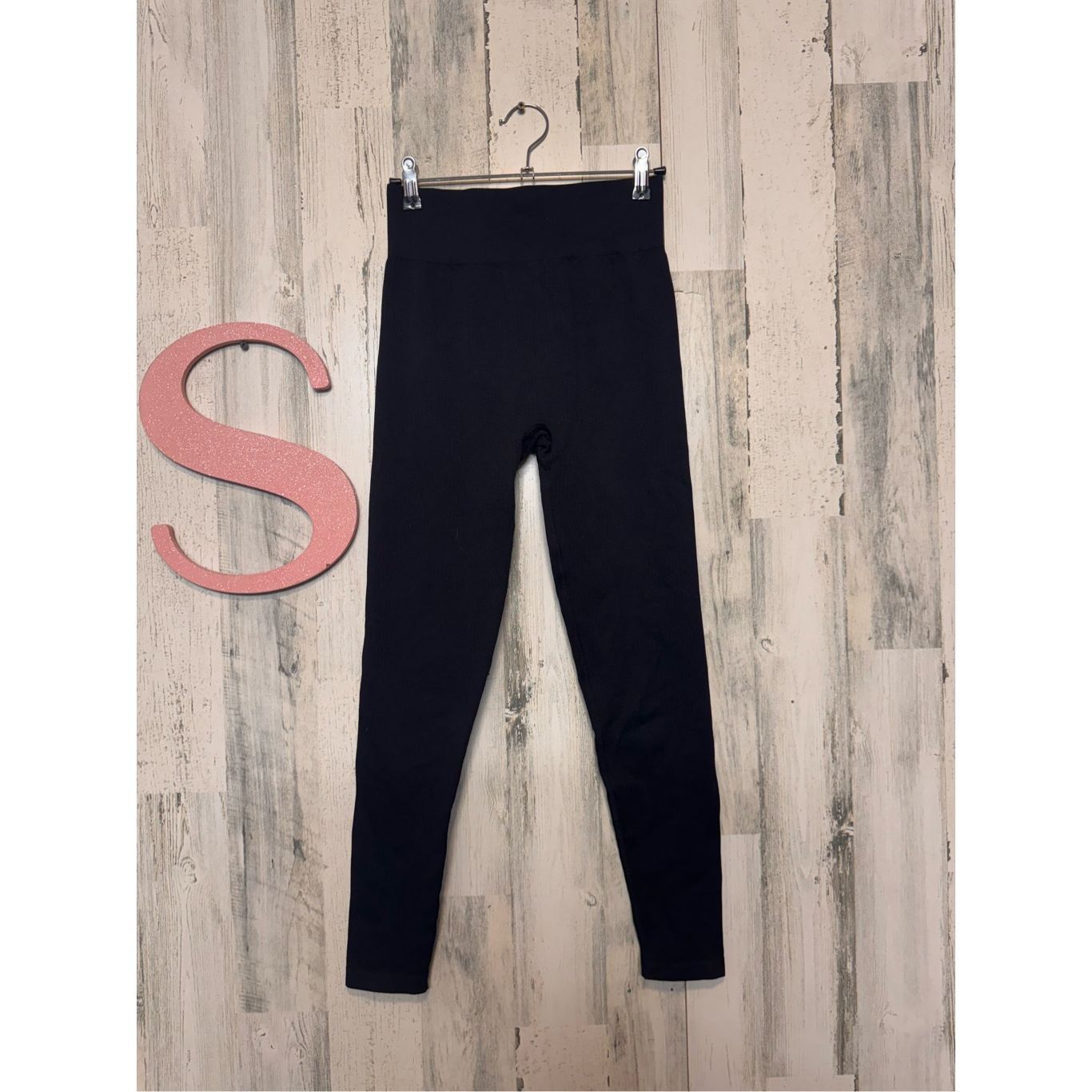 H&M H&M Move Black Ribbed High Waist Leggings Size Small Size 26" / US 2 / IT 38 - 2 Thumbnail