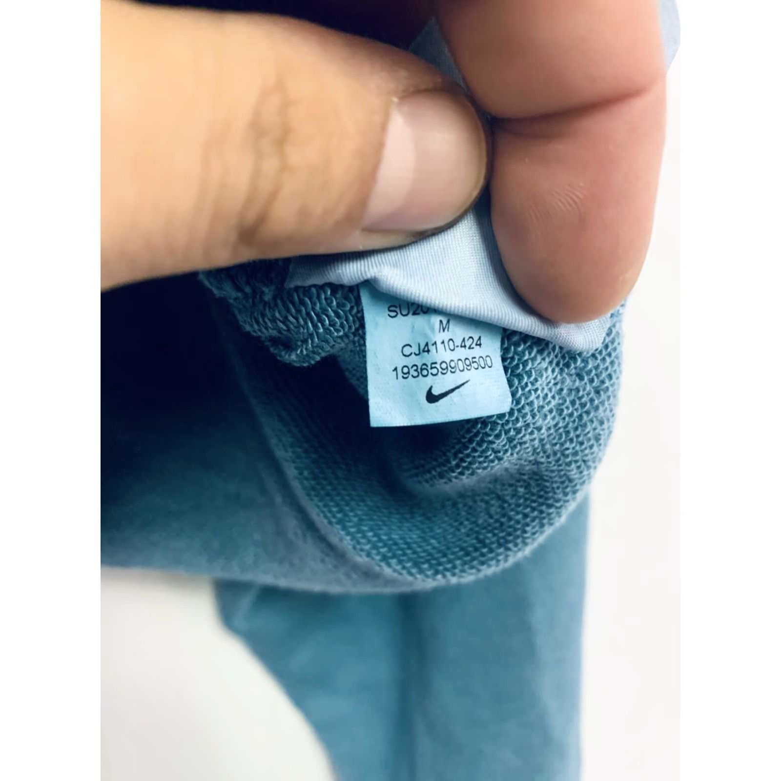 Nike Nike Sweater Womens Adult Medium Blue Crop Hoodie Pullover Sweatshirt Size M / US 6-8 / IT 42-44 - 3 Thumbnail