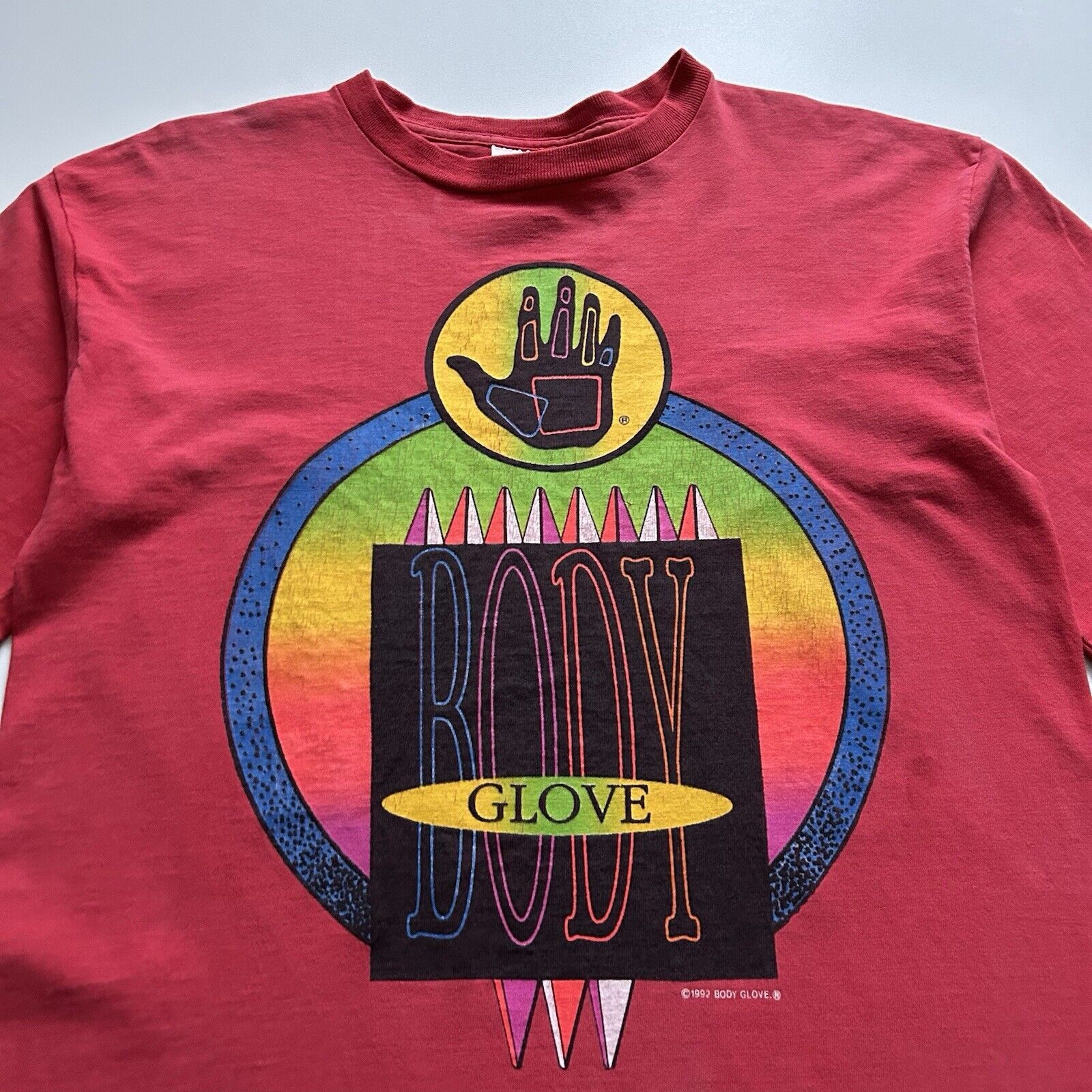 Body Glove Vintage 90s Body Glove Surf Promo Graphic T Shirt Small Red Size US S / EU 44-46 / 1 - 2 Thumbnail
