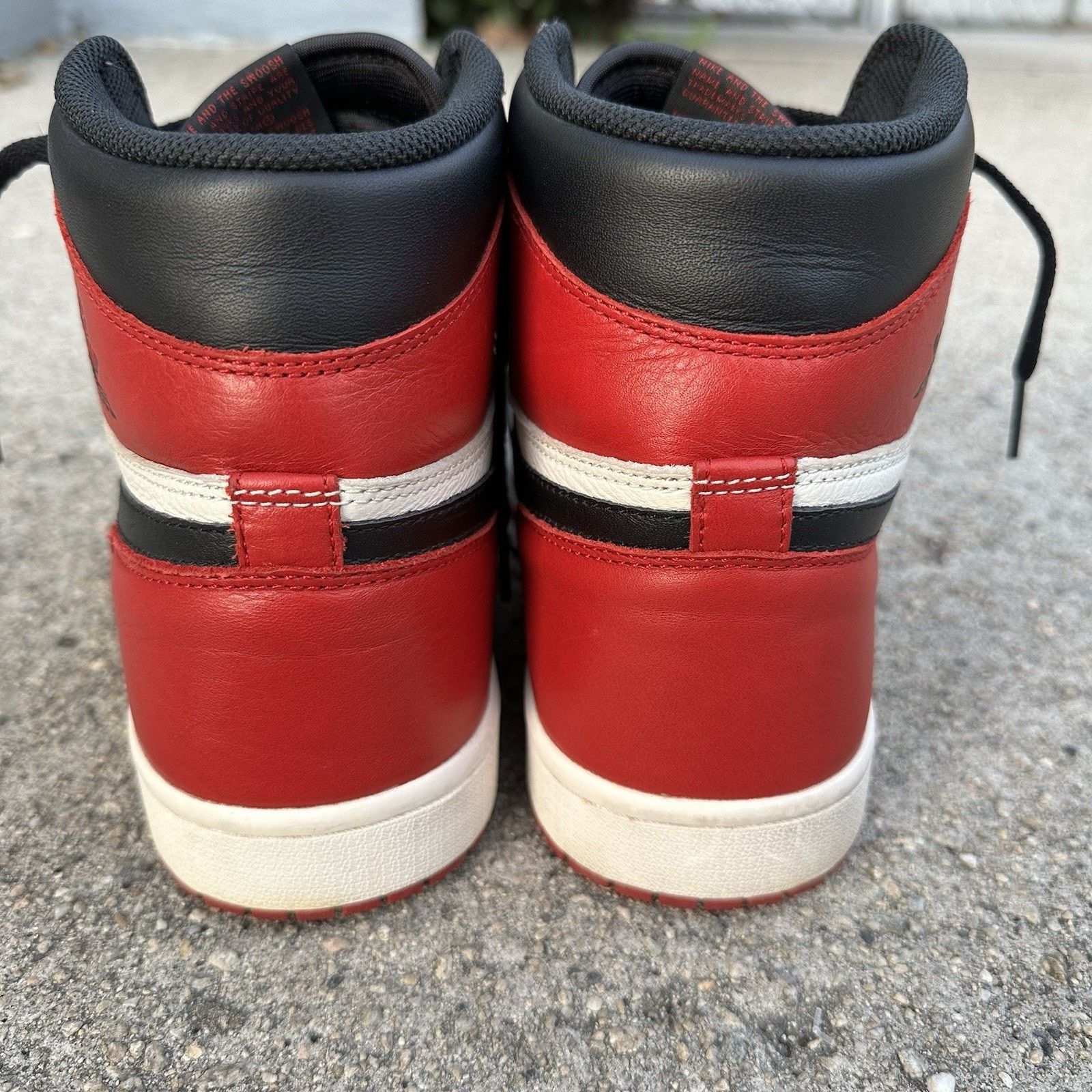 Jordan Brand × Nike Nike Air Jordan 1 Retro High OG ‘Bred Toe’ 2018 Shoes Size US 11 / EU 44 - 6 Thumbnail