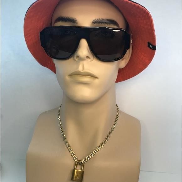 Versace New Authentic Versace VE4436U Havana Dark Brown Sunglasses", Size ONE SIZE - 5 Thumbnail