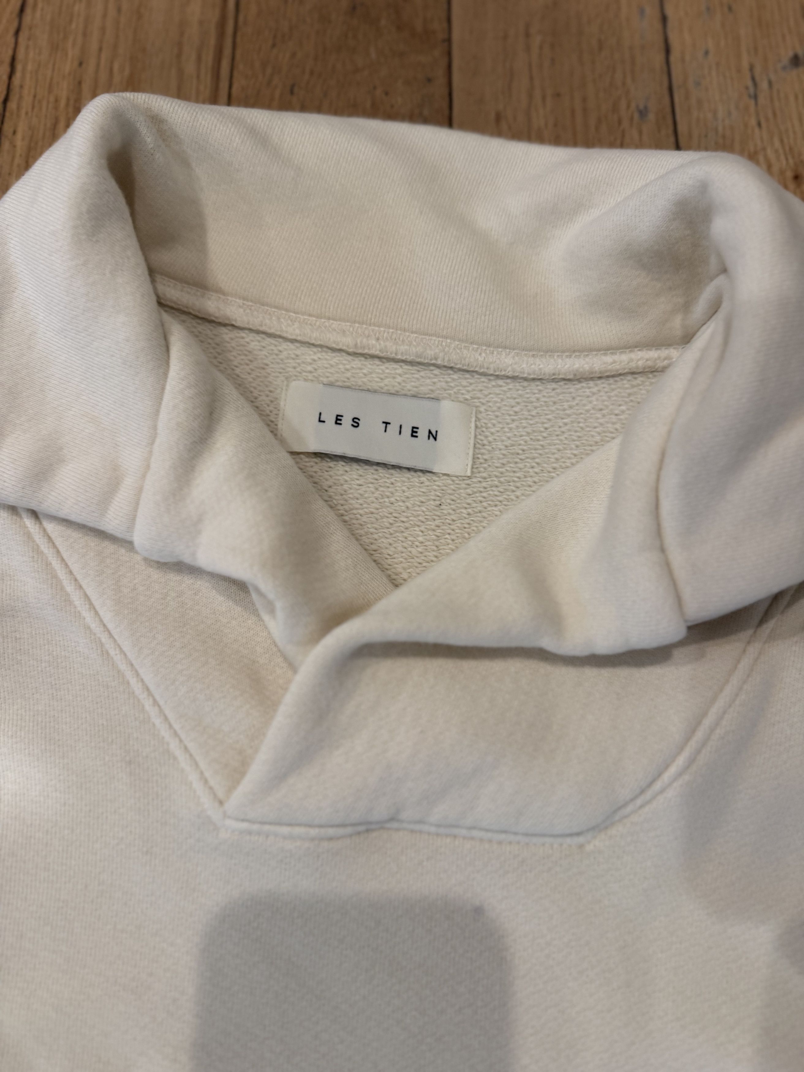 Les Tien Les Tien Yacht Cotton-Jersey Collared Sweatshirt Size US S / EU 44-46 / 1 - 2 Thumbnail