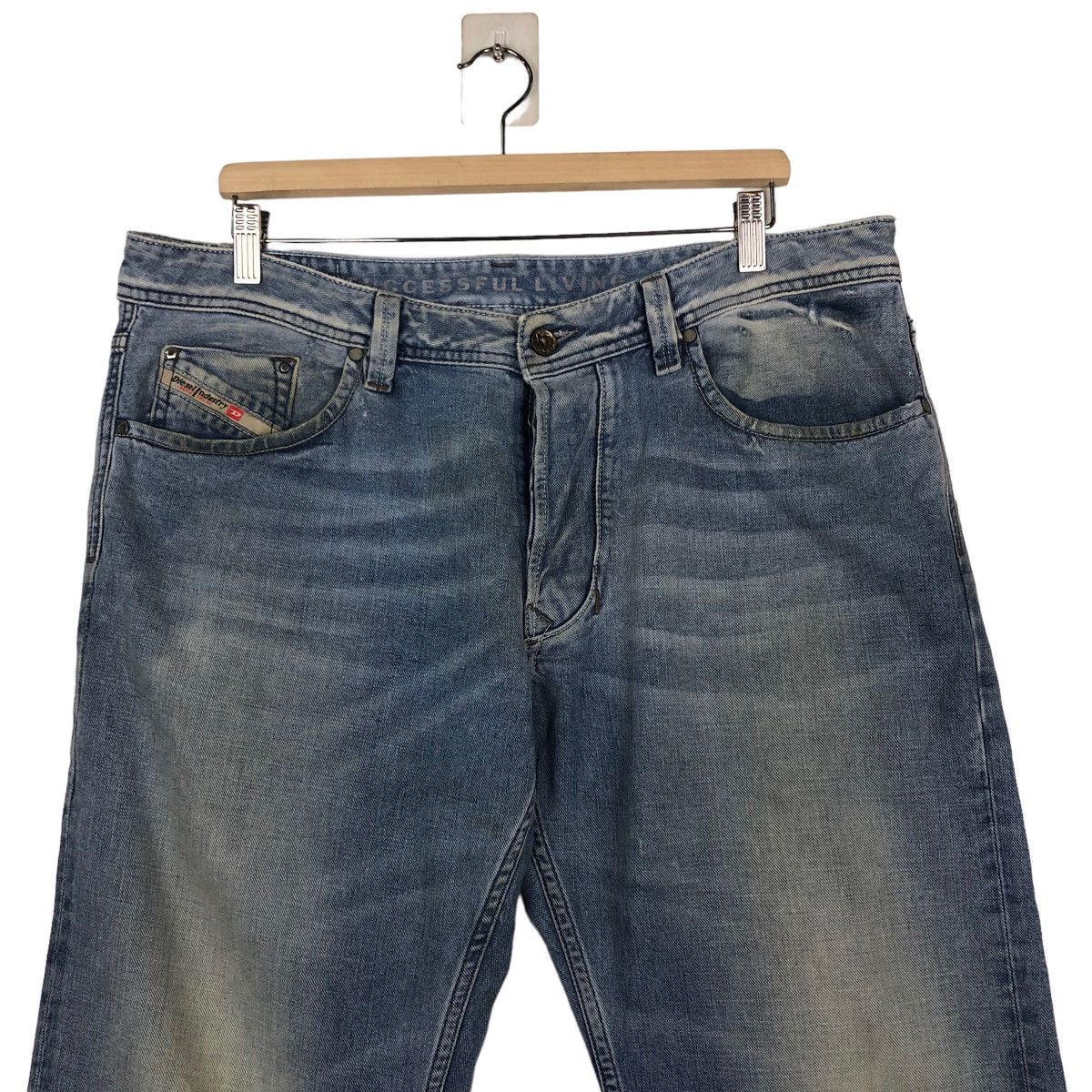Diesel 🔥Biker Denim Jeans Diesel Industry Denim Division Size US 38 / EU 54 - 3 Thumbnail