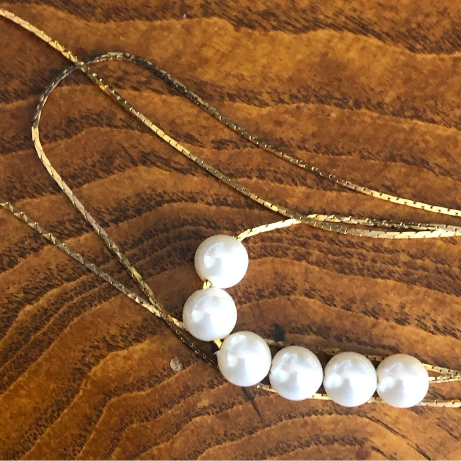 Vintage Vintage 80s triple strand gold chain necklace Size ONE SIZE - 7 Thumbnail