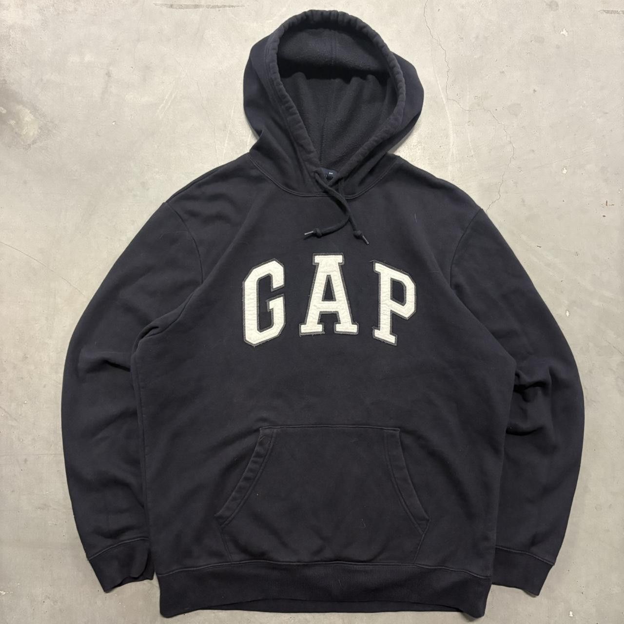Gap Crazy Vintage Y2K/2000s Gap Streetwear Black Quality Hoodie! Size US L / EU 52-54 / 3 - 1 Thumbnail