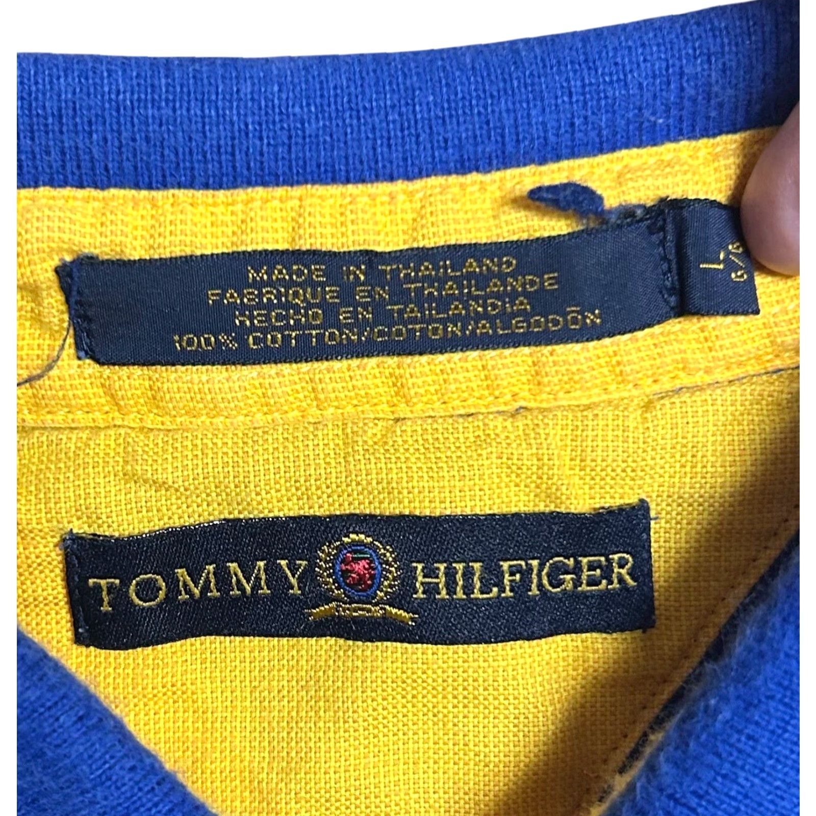 Tommy Hilfiger Tommy Hilfiger Polo Shirt Lot Of 3 Men's L 90s Y2K Short Sleeve Blue Red Knit Embroidered Logo Button-Down Casual Activewear Shirt Size US L / EU 52-54 / 3 - 5 Thumbnail