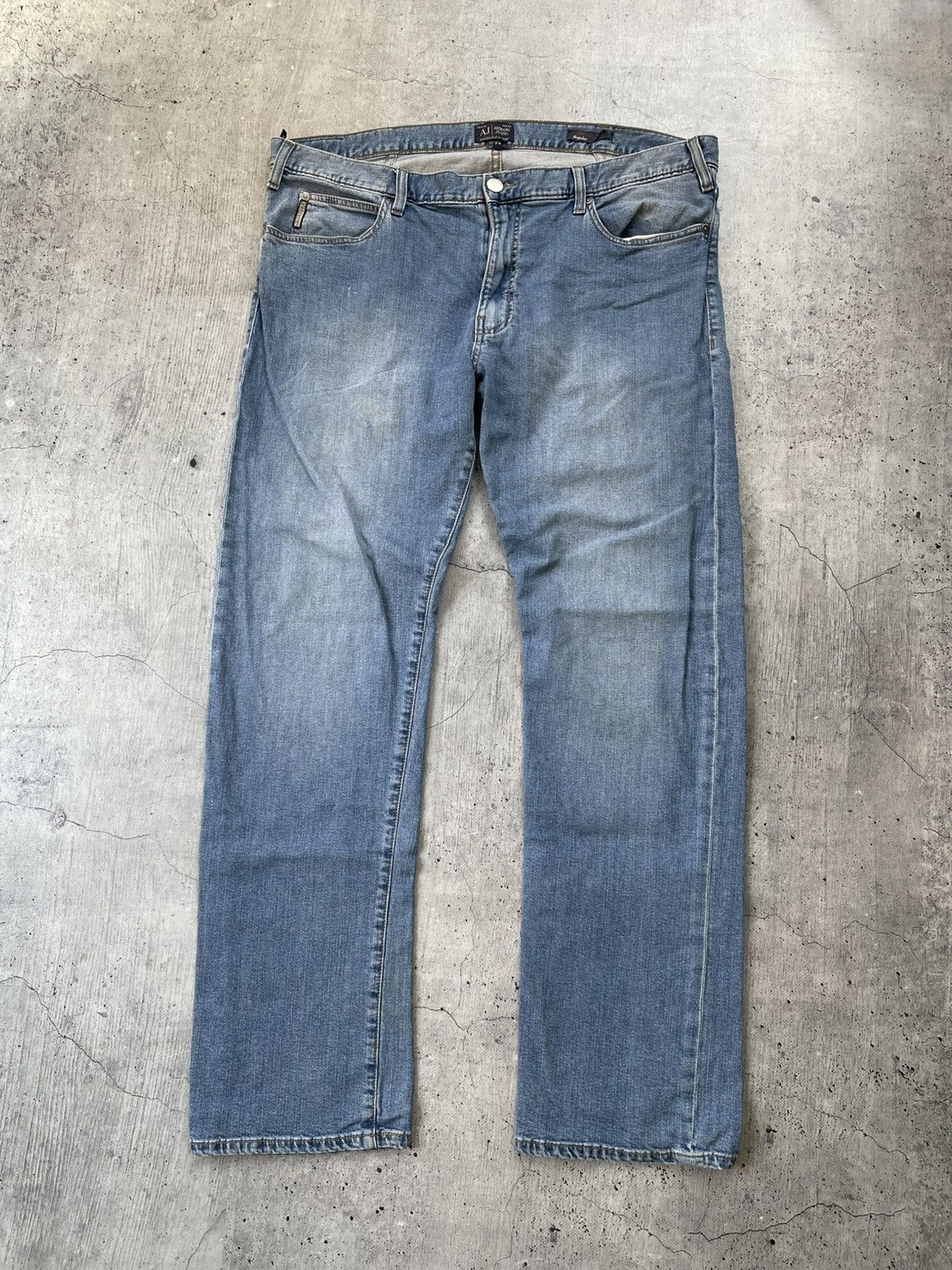 Armani Vintage Armani Jeans Big Logo Denim Pants Size 40 Size US 40 / EU 56 - 7 Thumbnail