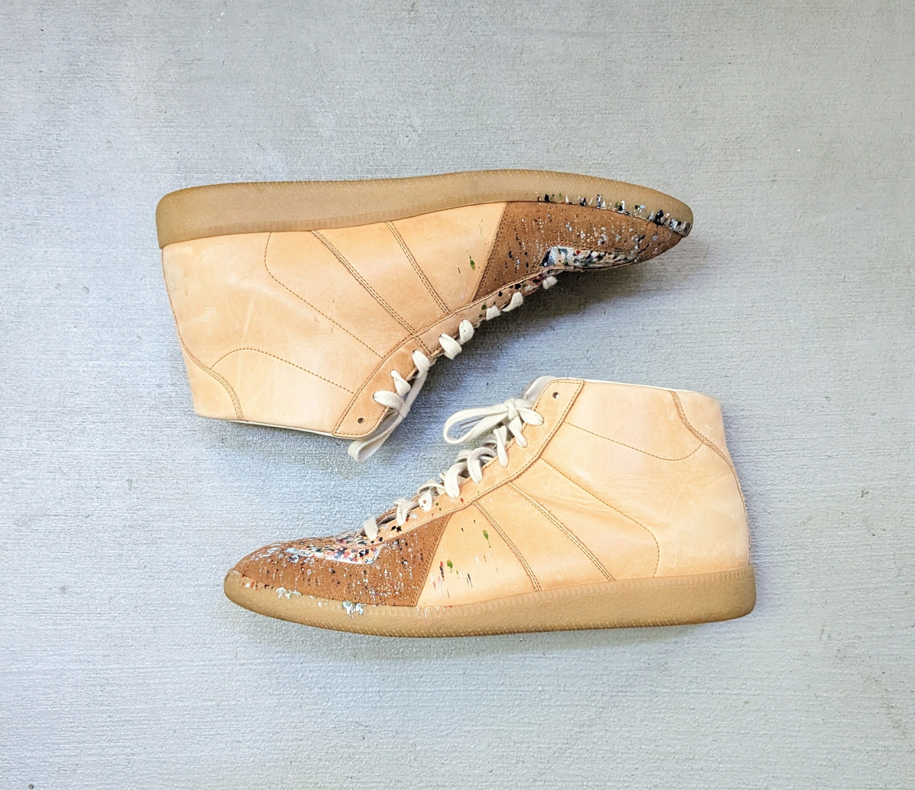 Baskets Maison Margiela Replica GAT - Taille 46 EU / 13 US - Neuves Sans Boîte - Blanc