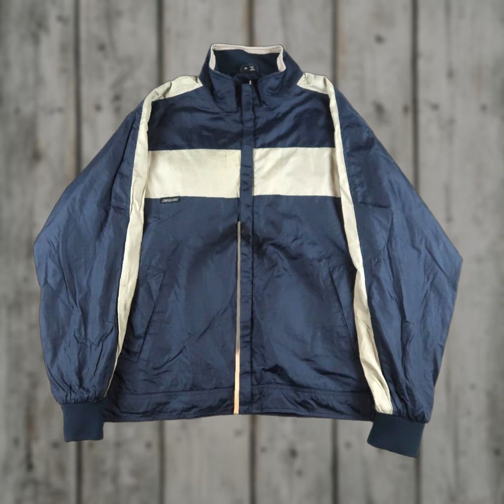 VINTAGE Santa Cruz Skater Jacket Full Zip Windbreaker Size M Blue
