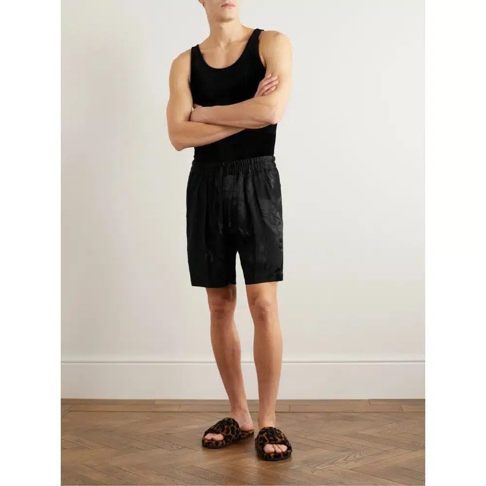 Tom Ford o1loc1c1124 SSC001 Peony Jacquard Short in Black Size US 32 / EU 48 - 2 Thumbnail