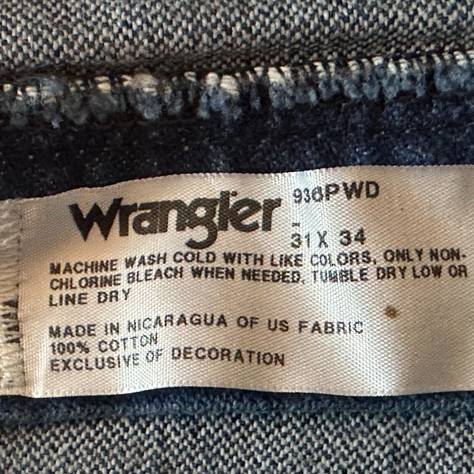 Wrangler Vintage-Wrangler Cowboy/Daisy Dukes/Cut Off's Jeans 31x1Blue Size US 31 - 3 Thumbnail