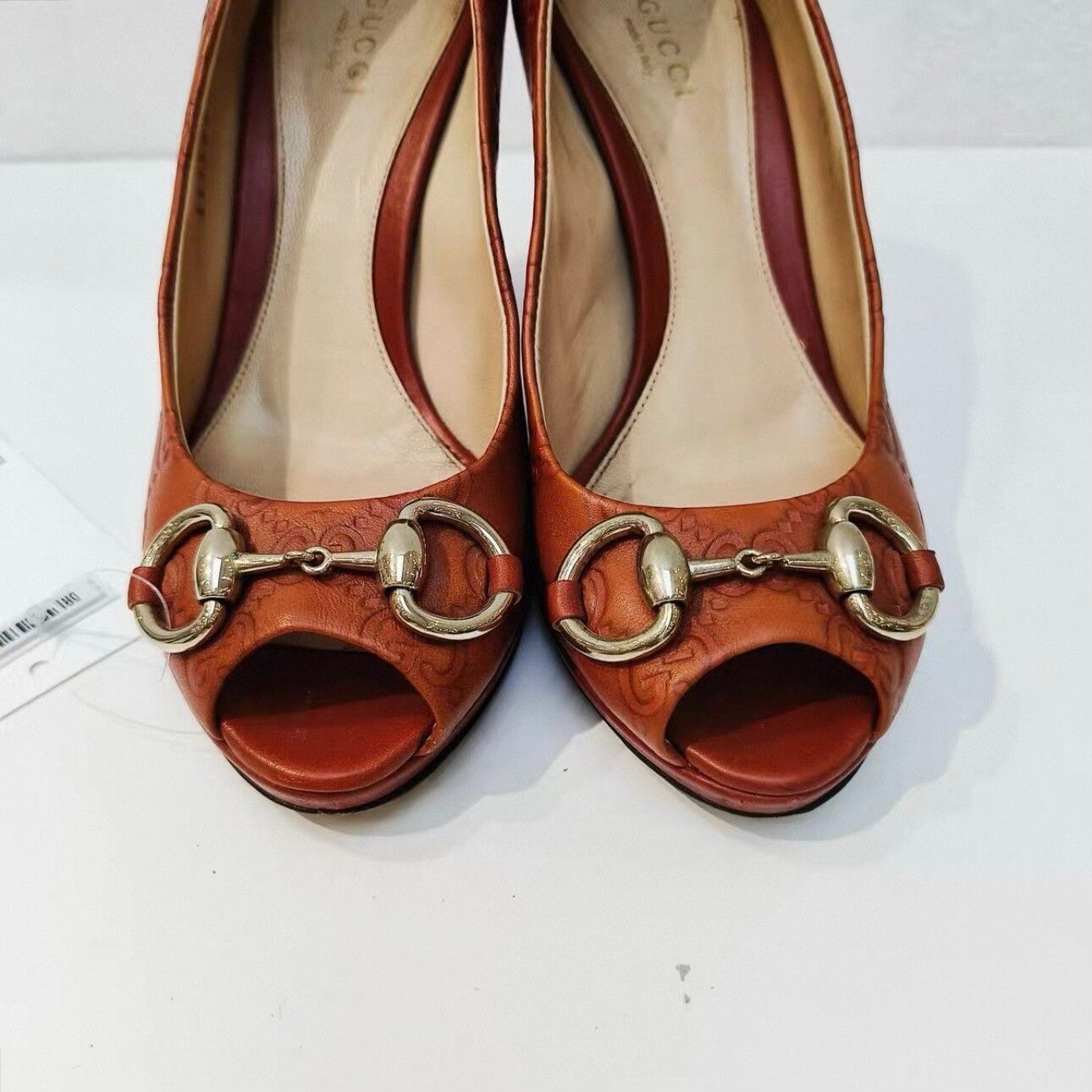 Gucci Gucci Horsebit peep-toe pumps Size US 5 / IT 35 - 5 Thumbnail