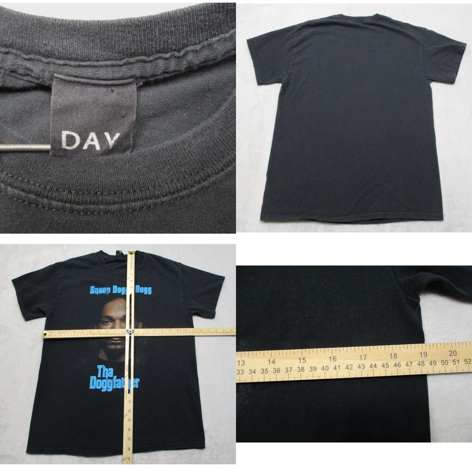 Vintage VINTAGE Snoop Doggy Dogg Shirt Daydreamer T-Shirt Short Sleeve Crew Neck 90s Califo rnia Hip Hop USA Mens Small Black Cotton Knit Logo Graphic Print Size US S / EU 44-46 / 1 - 8 Thumbnail