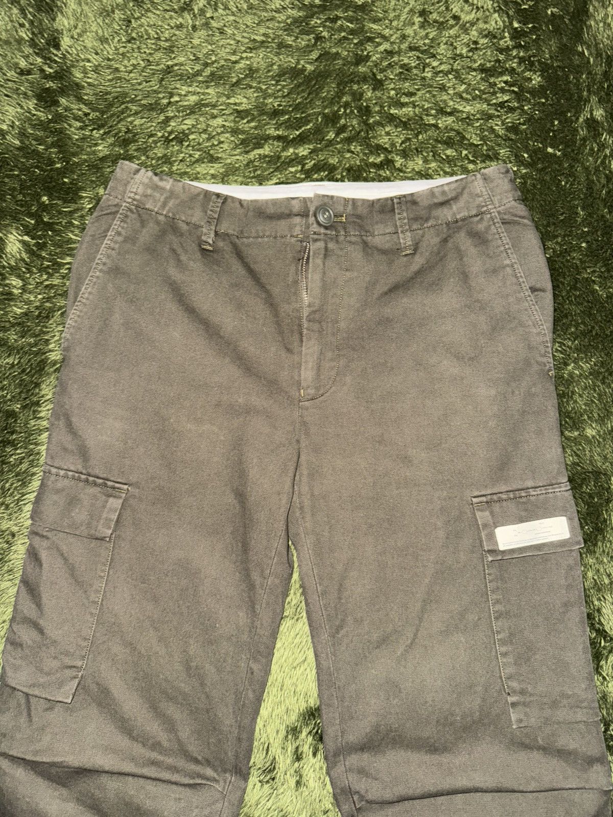 Undercover [2] UNDERCOVER 10AW Logo Label Cargo Pants Olive Size US 30 / EU 46 - 6 Thumbnail