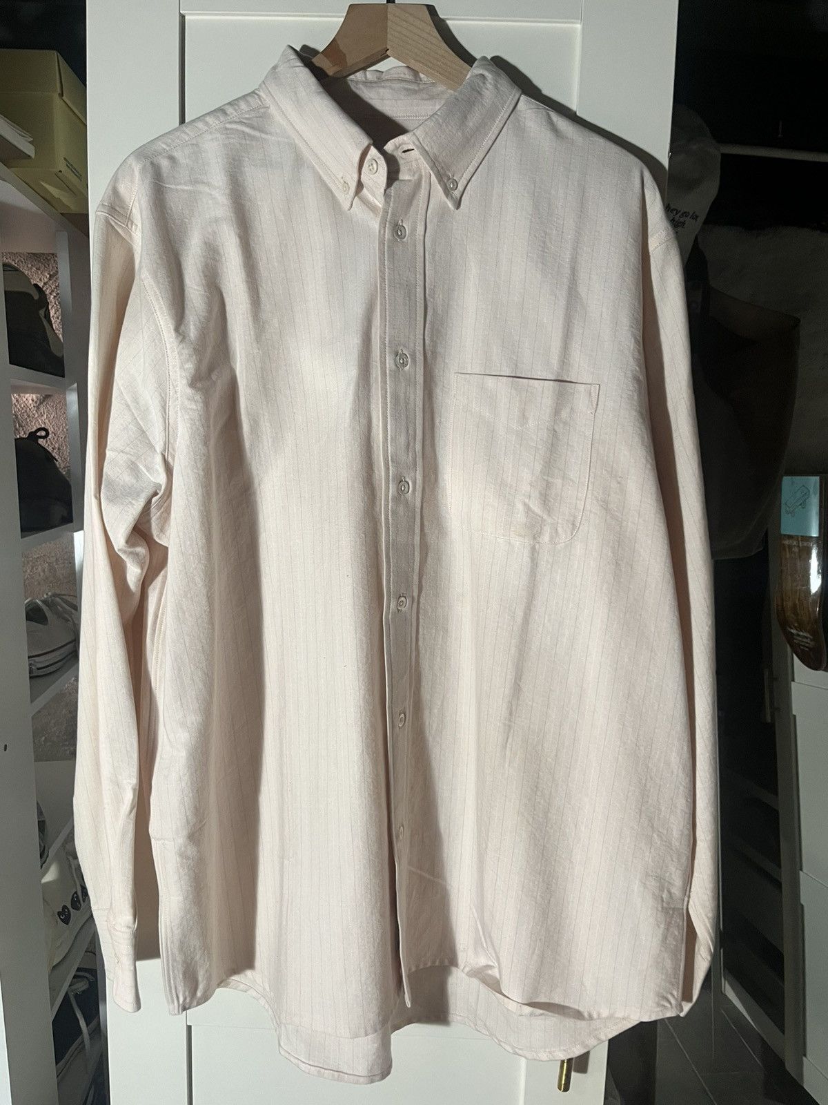 Adsum Pink Stripe Oxford DS Size US XL / EU 56 / 4 - 1 Thumbnail